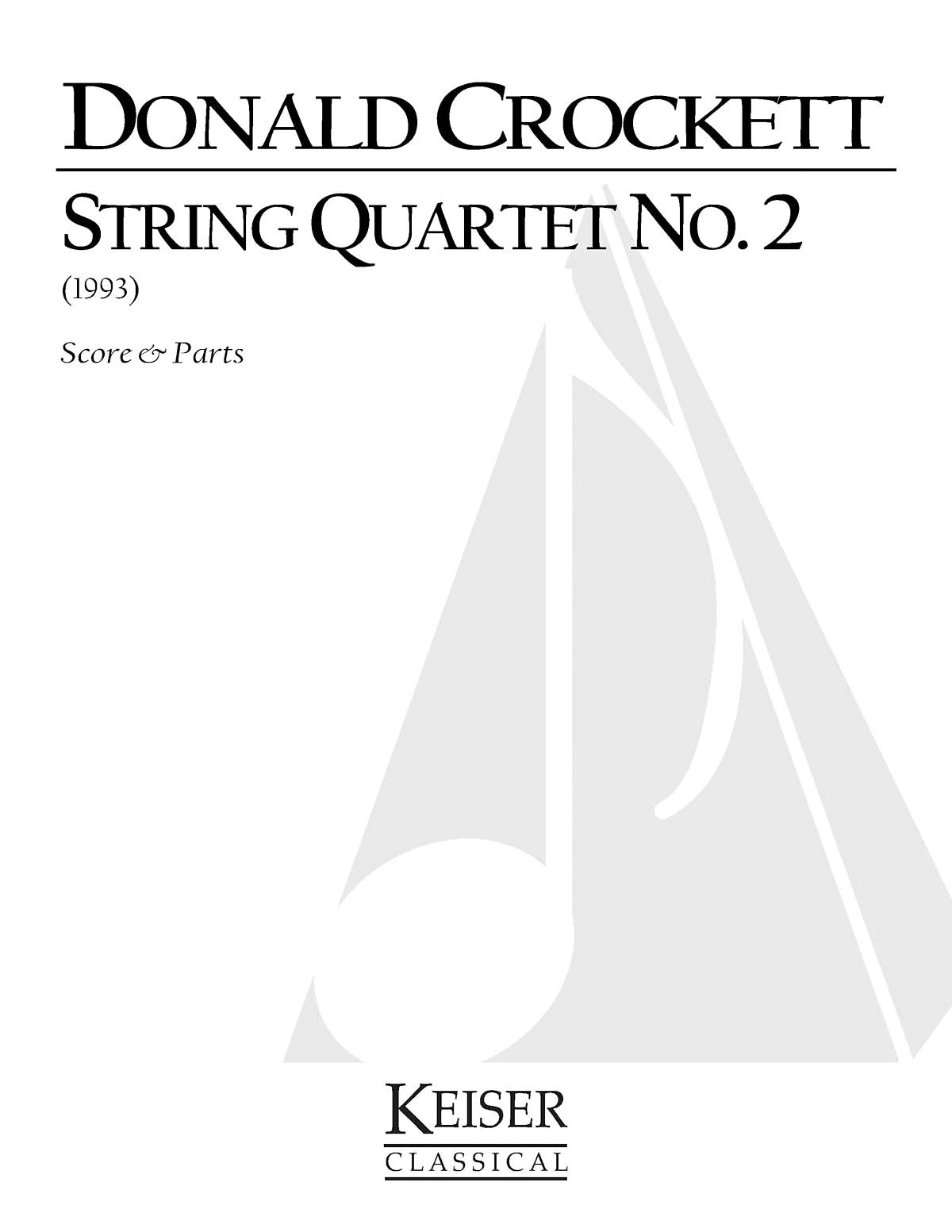 Product Cover for String Quartet No. 2