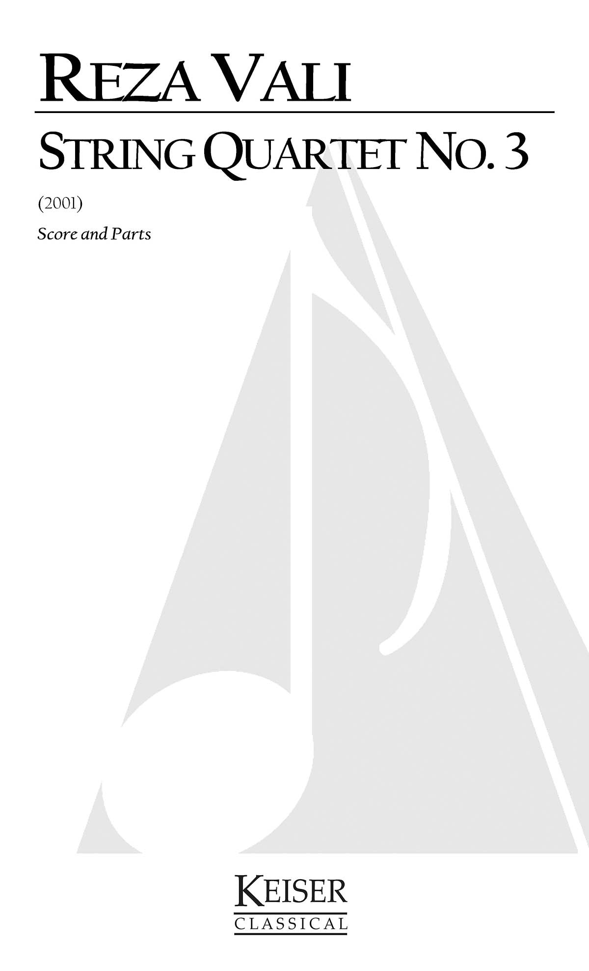 Product Cover for String Quartet No.3