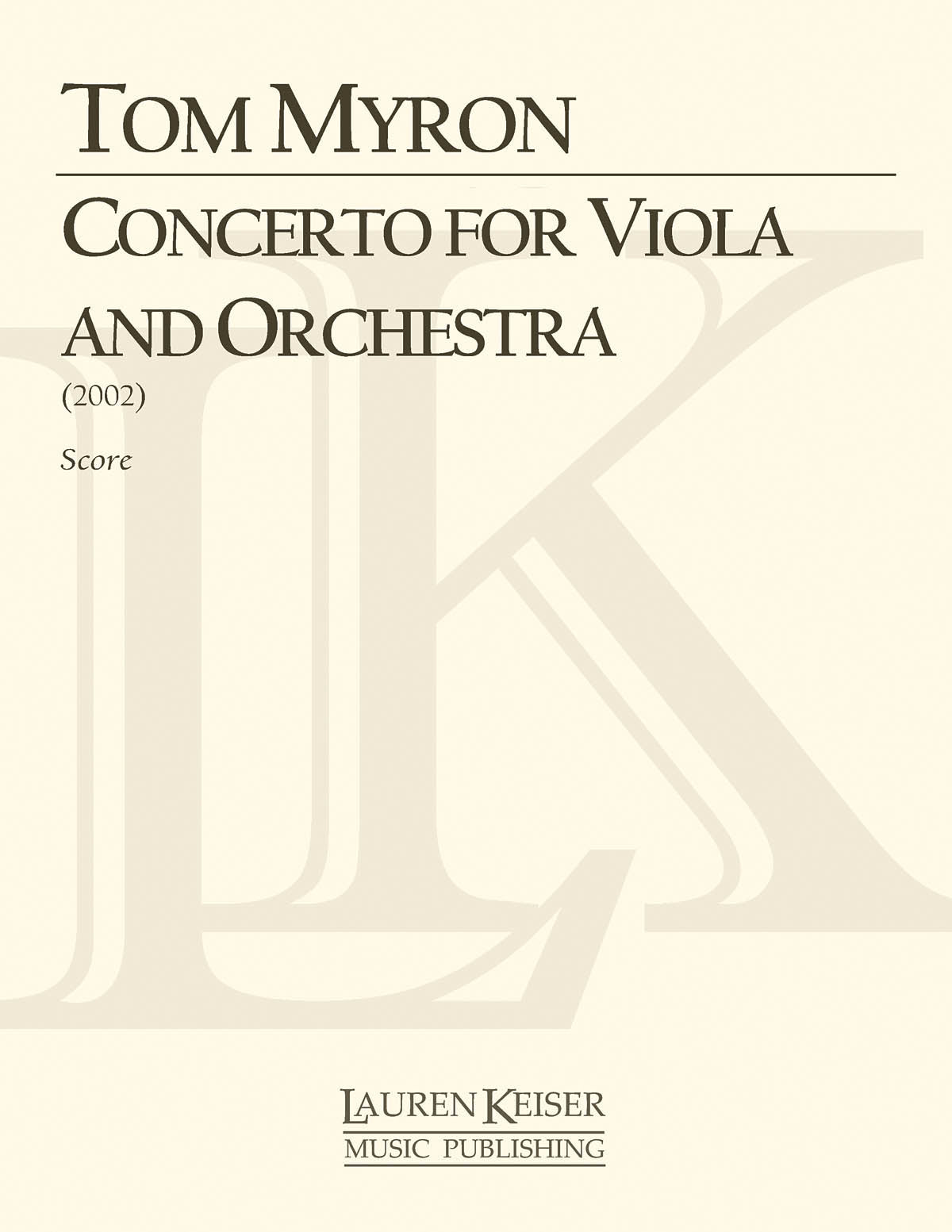 Product Cover for Concerto for Viola and Orchestra