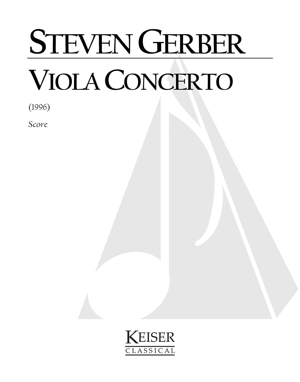 Product Cover for Viola Concerto