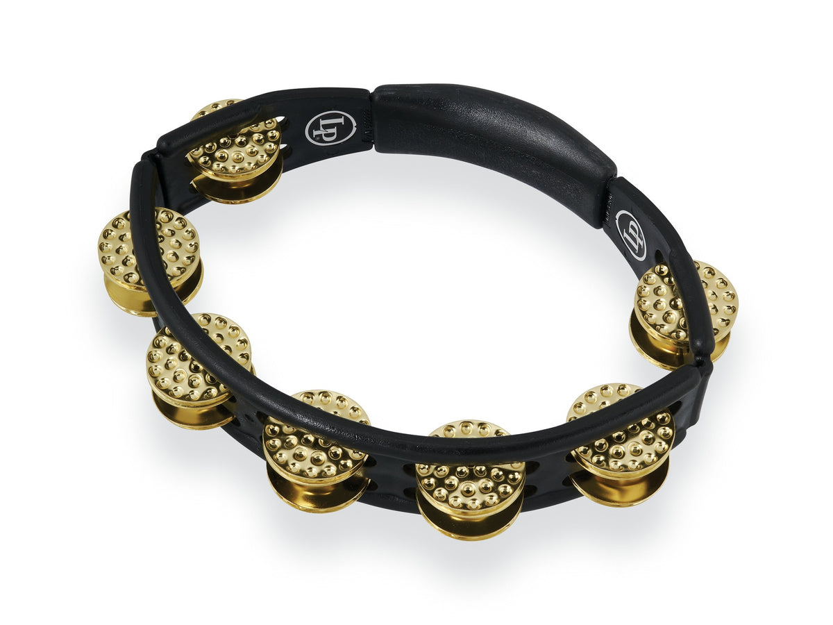 Product Cover for LP LP174 Cyclops Handheld Tambourine - Black with Dimpled Brass Jingles