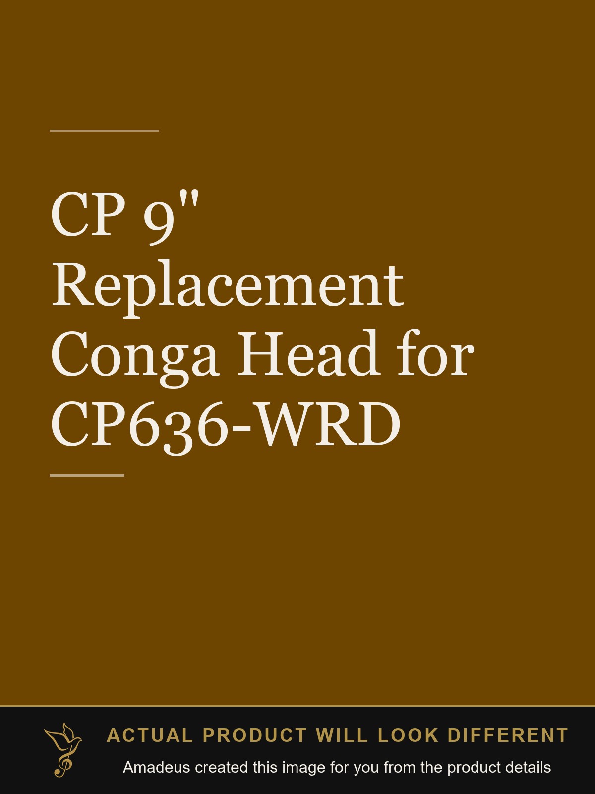 CP 9" Replacement Conga Head for CP636-WRD - Amadeus created this image from the product details; the actual product will look different
