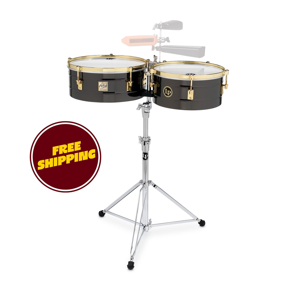 Product Cover for LP LP1416-R 14" and 16" Fausto Cuevas III Timbales - Black Nickel Over Brass