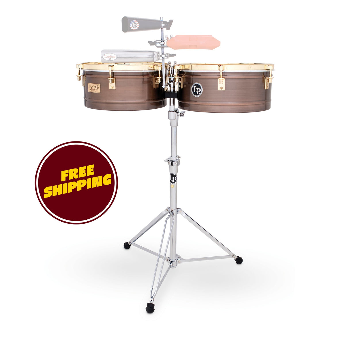 Product Cover for LP LP257 14" and 15" Karl Perazzo Timbales - Antique Bronze