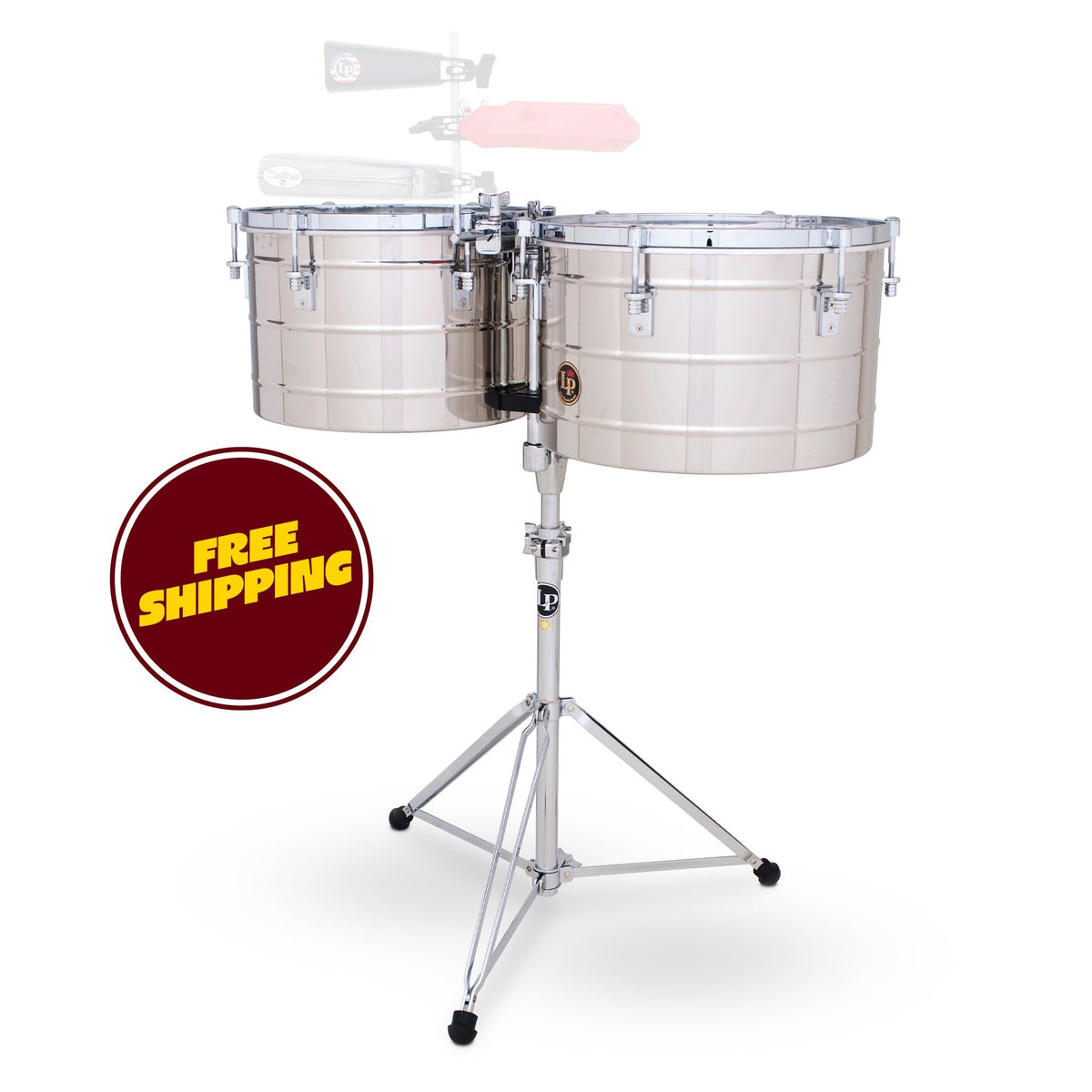 Product Cover for LP LP258-S 15" and 16" Tito Puente Thunder Timbales - Stainless Steel