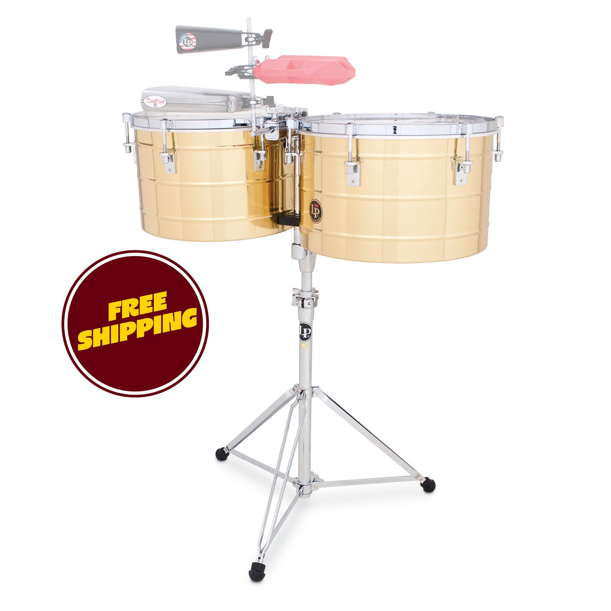 Product Cover for LP LP258-B 15" and 16" Tito Puente Thunder Timbales - Brass