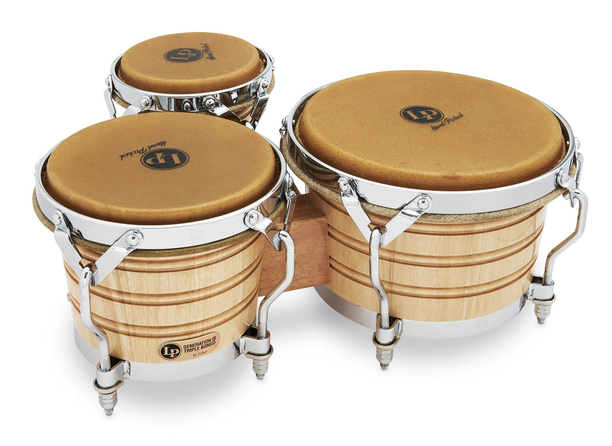 Product Cover for Lp Generation Iii 5-1/2-inch 7-1/4-inch And 8-5/8-inch Triple Bongos - Natural