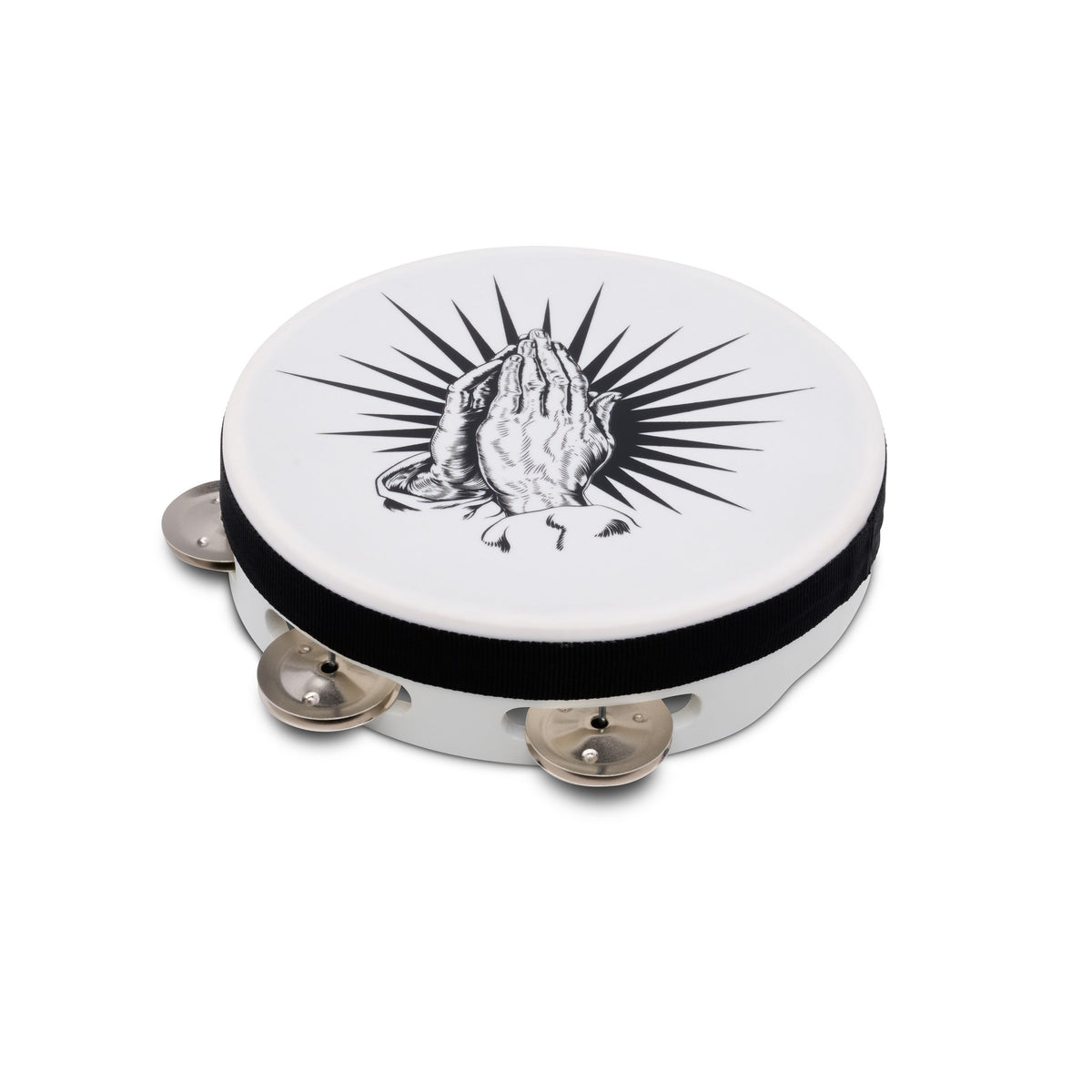Product Cover for Praying Hands Tambourine White, 8"