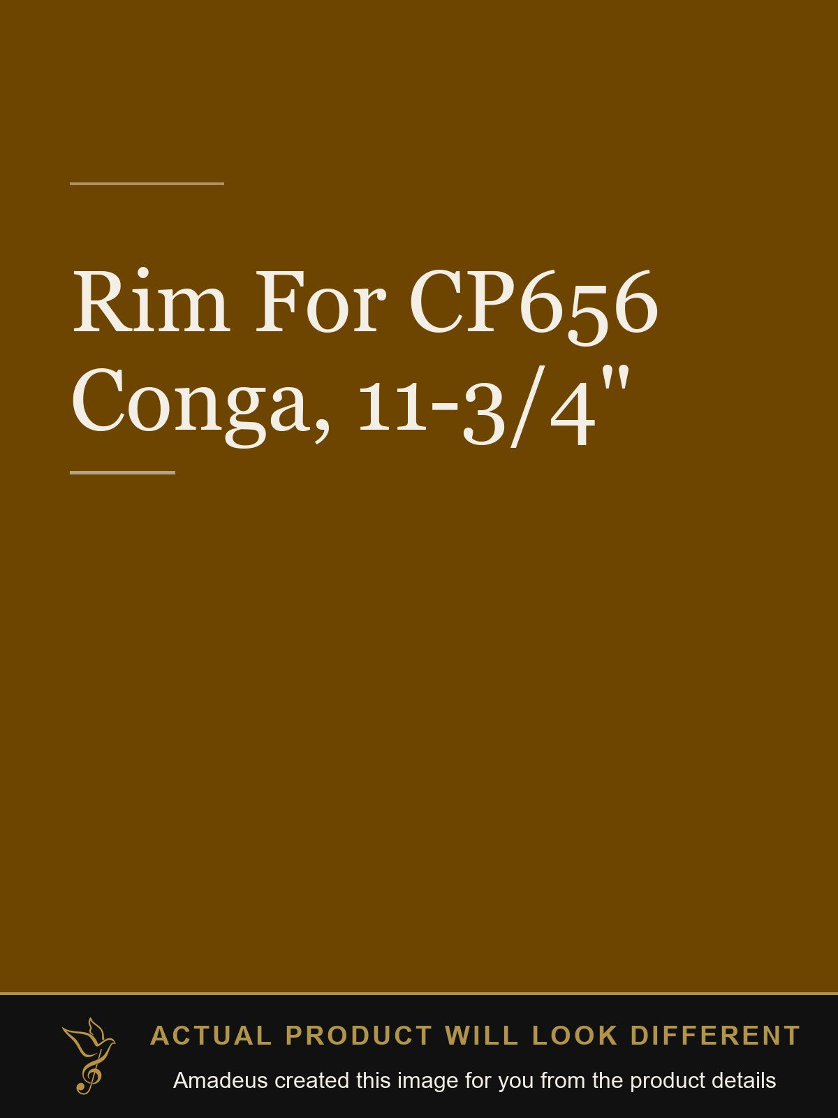 Rim For CP656 Conga, 11-3/4" - Amadeus created this image from the product details; the actual product will look different