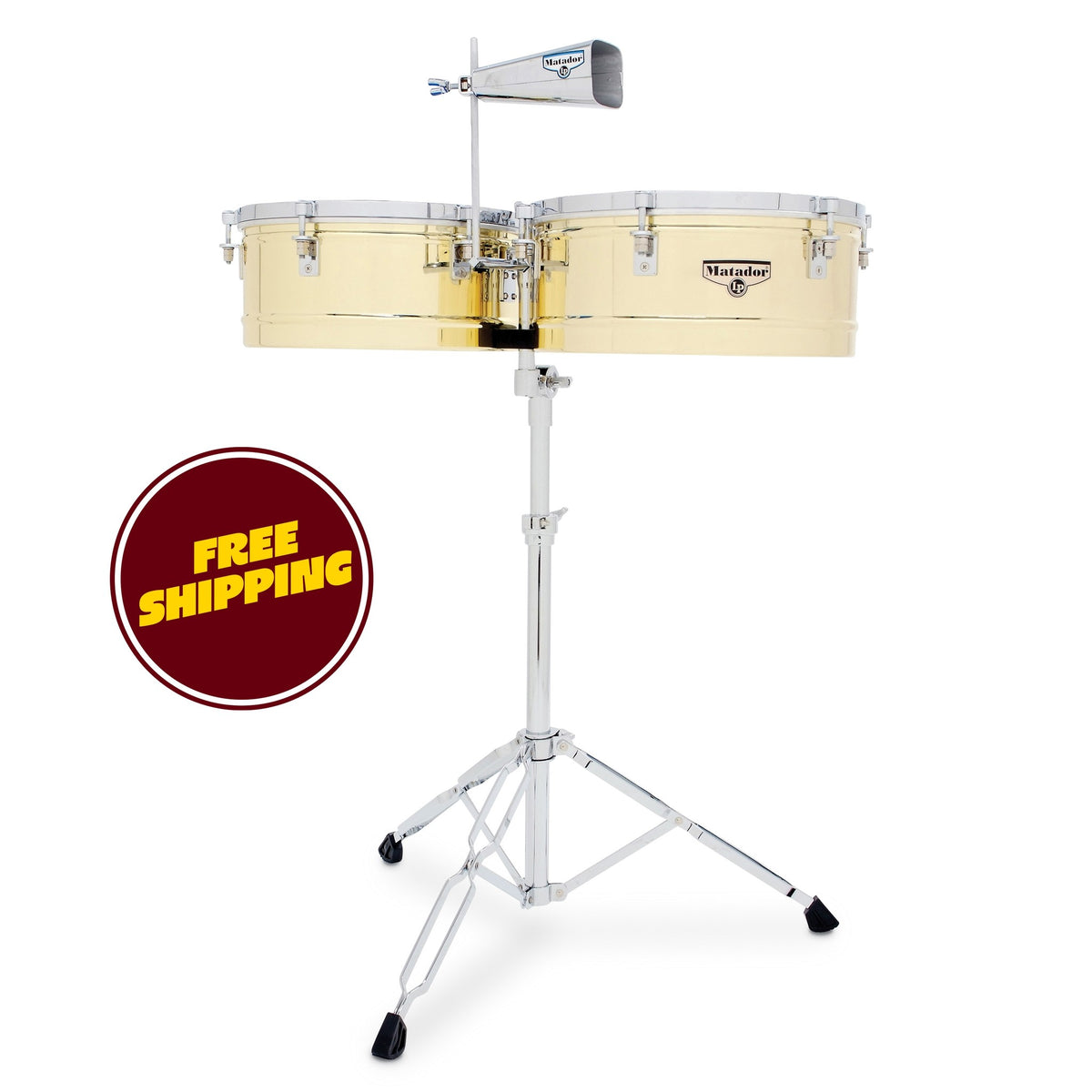 Product Cover for Matador M257b 14 And 15 Timbales - Brass With Chrome Hardware