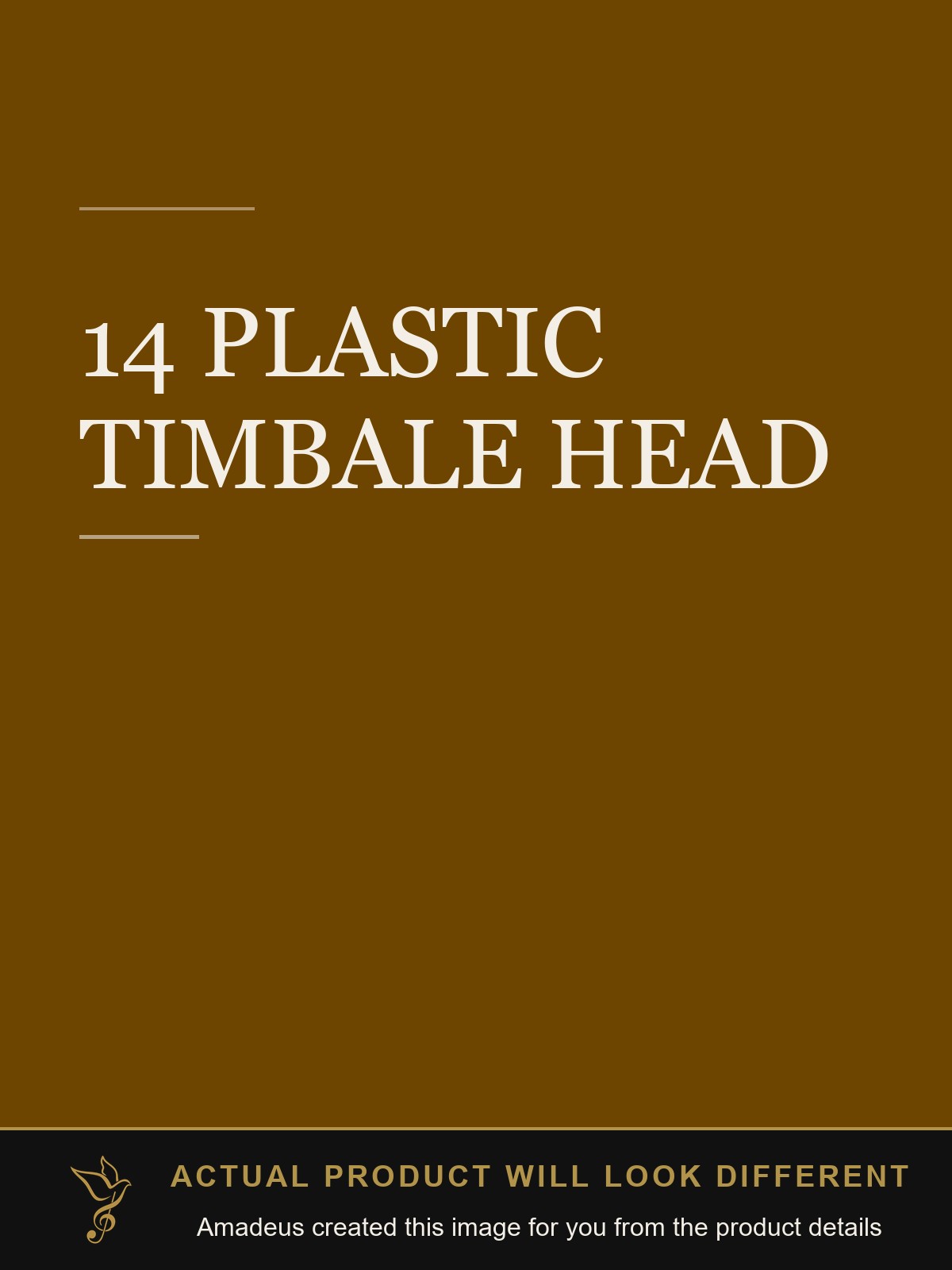 14  PLASTIC TIMBALE HEAD - Amadeus created this image from the product details; the actual product will look different
