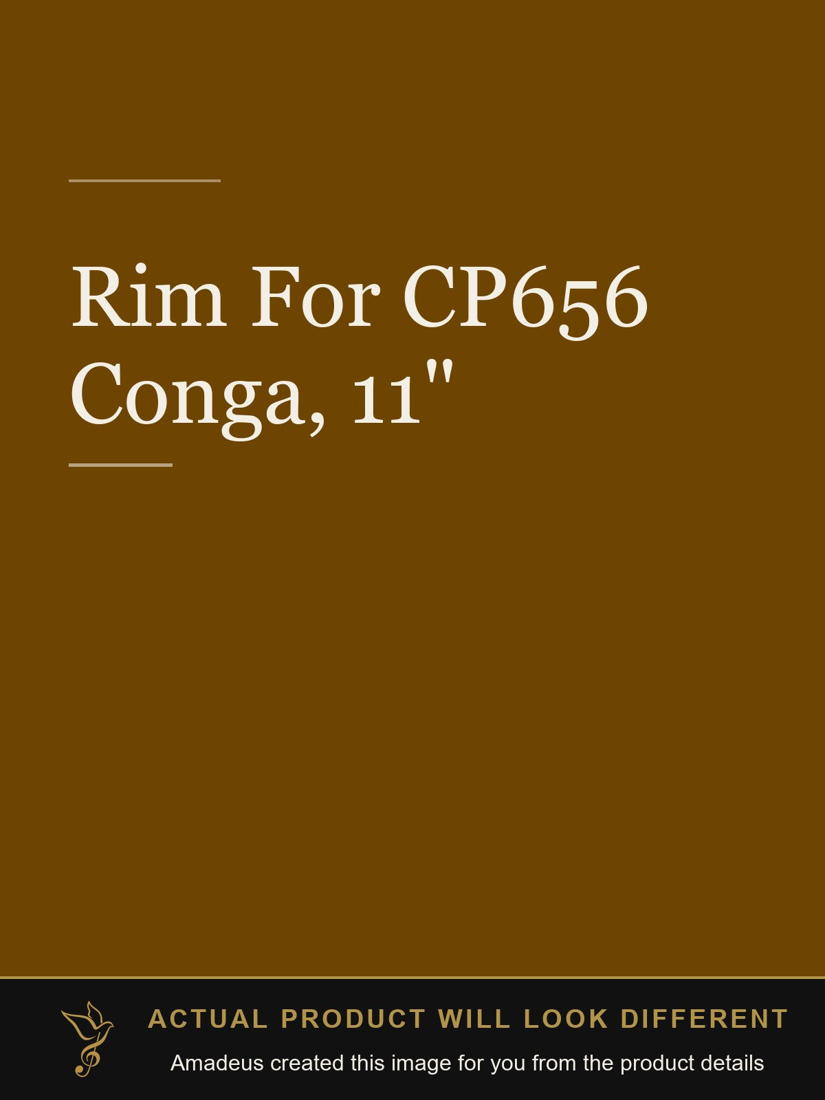 Rim For CP656 Conga, 11" - Amadeus created this image from the product details; the actual product will look different