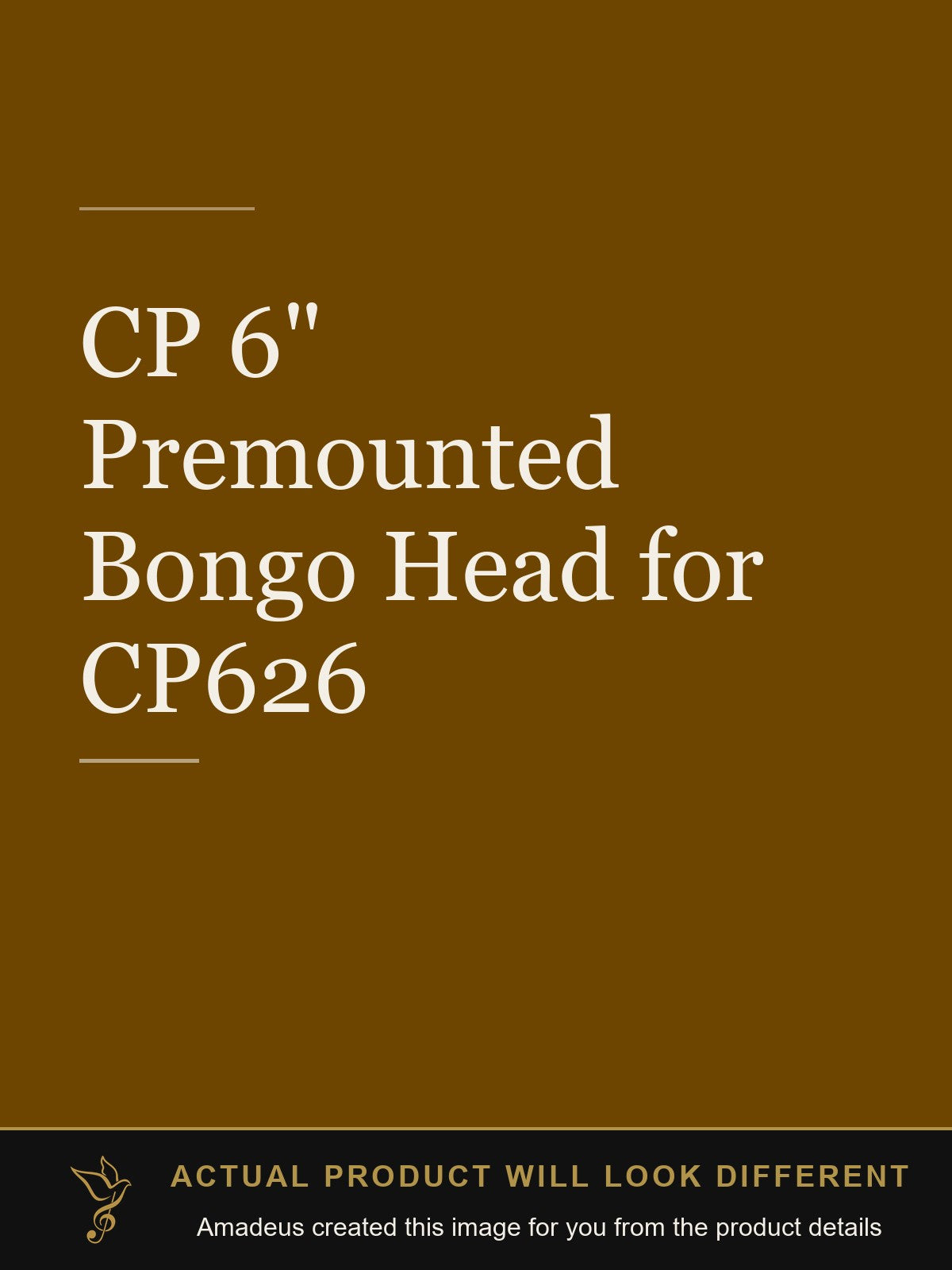 CP 6" Premounted Bongo Head for CP626 - Amadeus created this image from the product details; the actual product will look different