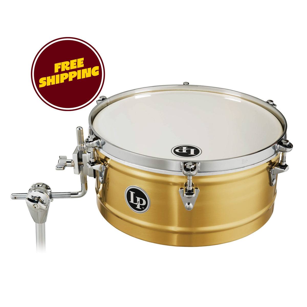 Product Cover for 14 Brass Timbale With Chrome Hardware And Mount Bracket