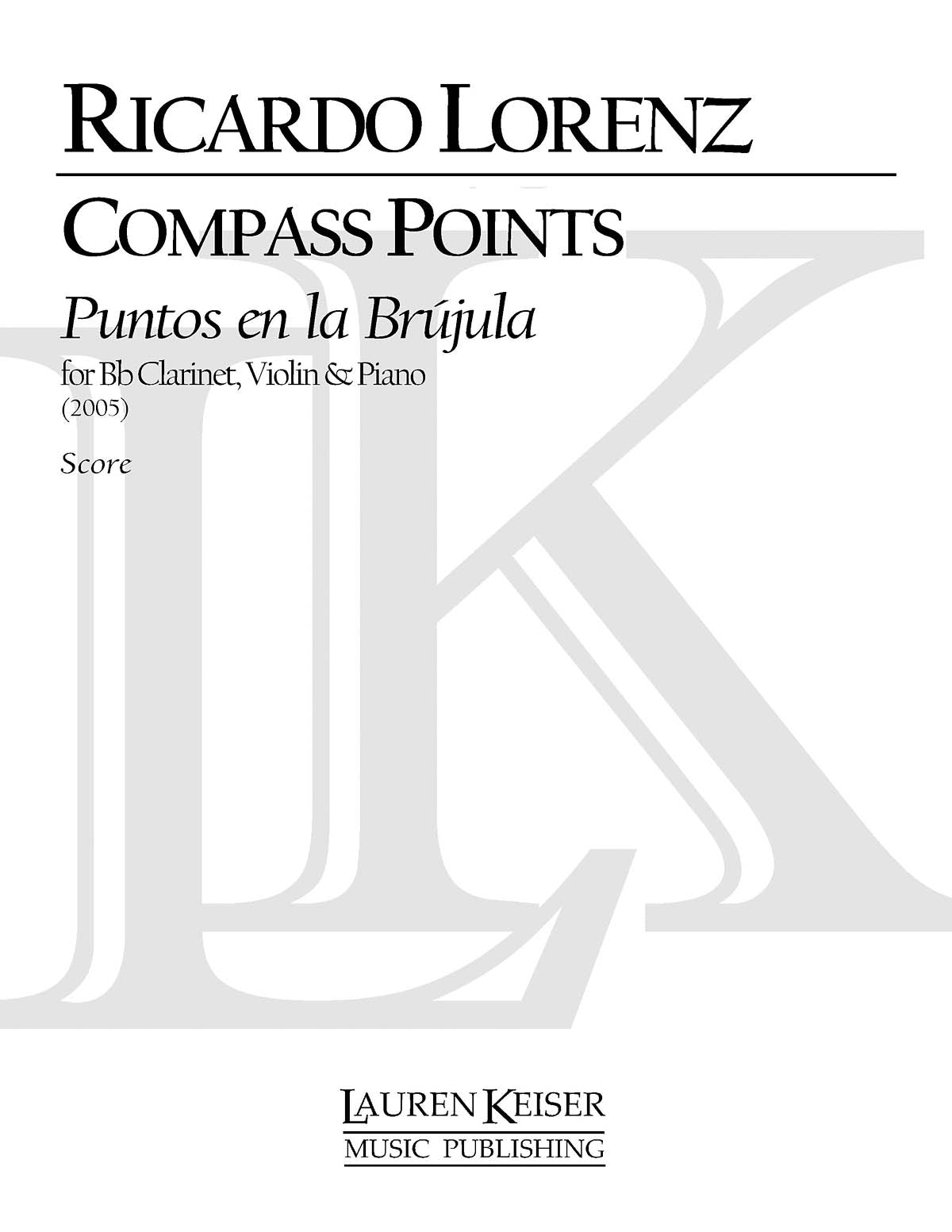 Product Cover for Compass Points (Puentos En La Brujula) for Clarinet, Violin and Piano