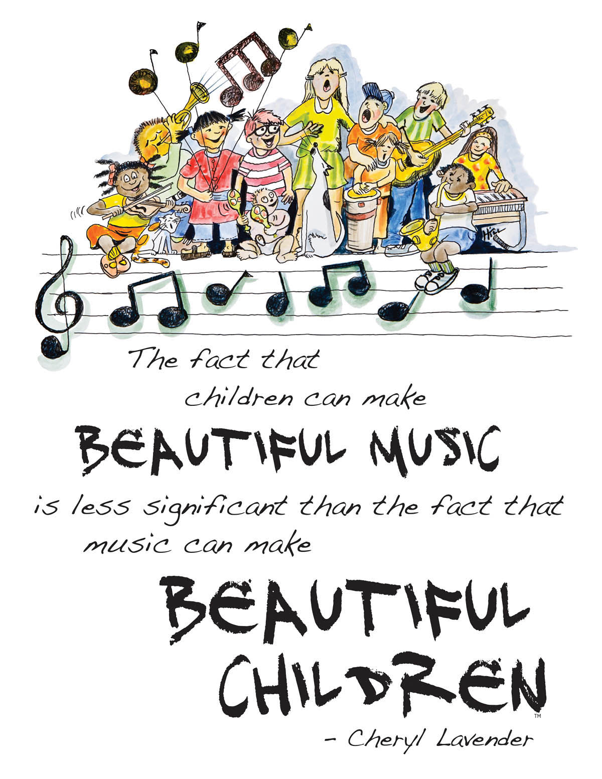 Product Cover for Beautiful Music, Beautiful Children Poster