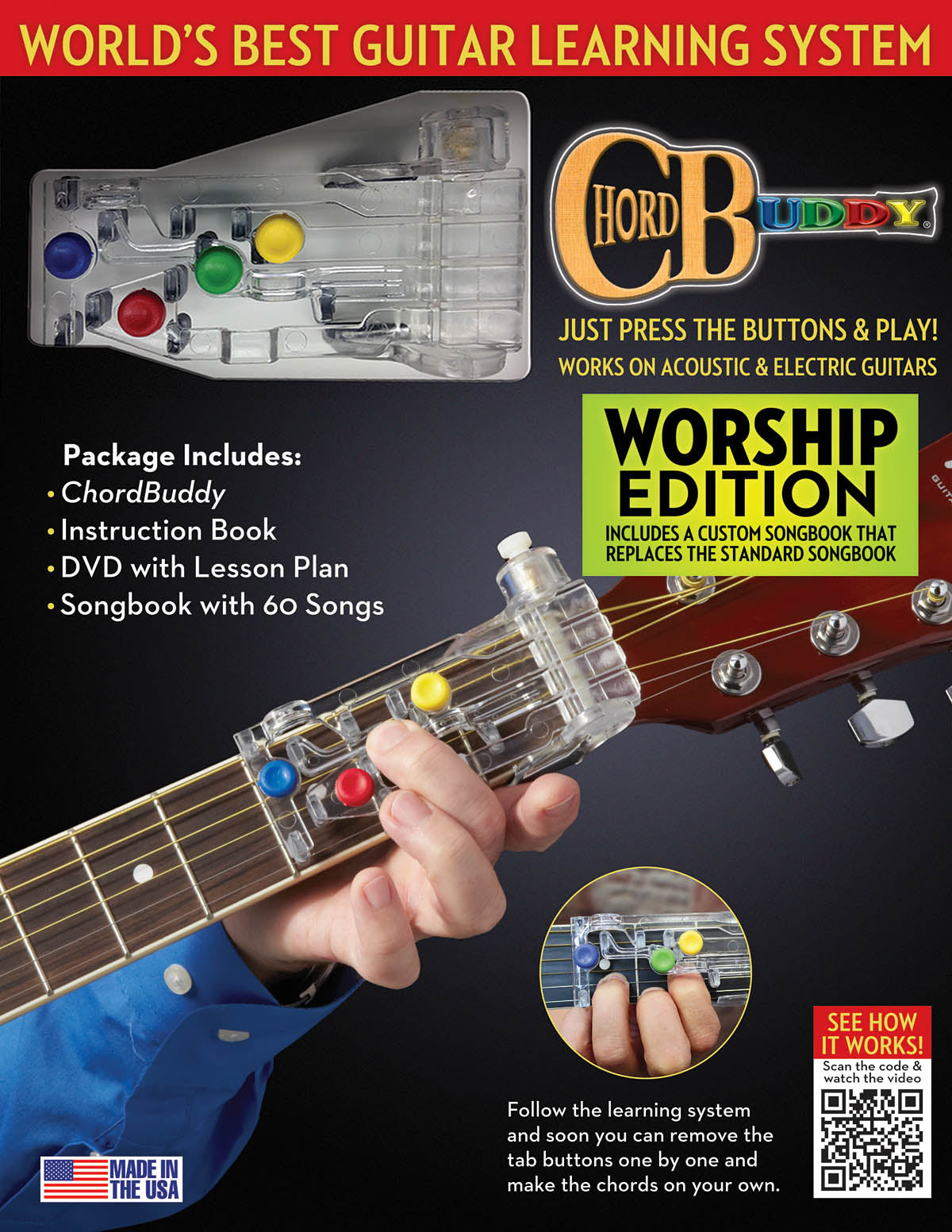 Product Cover for ChordBuddy Guitar Learning System – Worship Edition