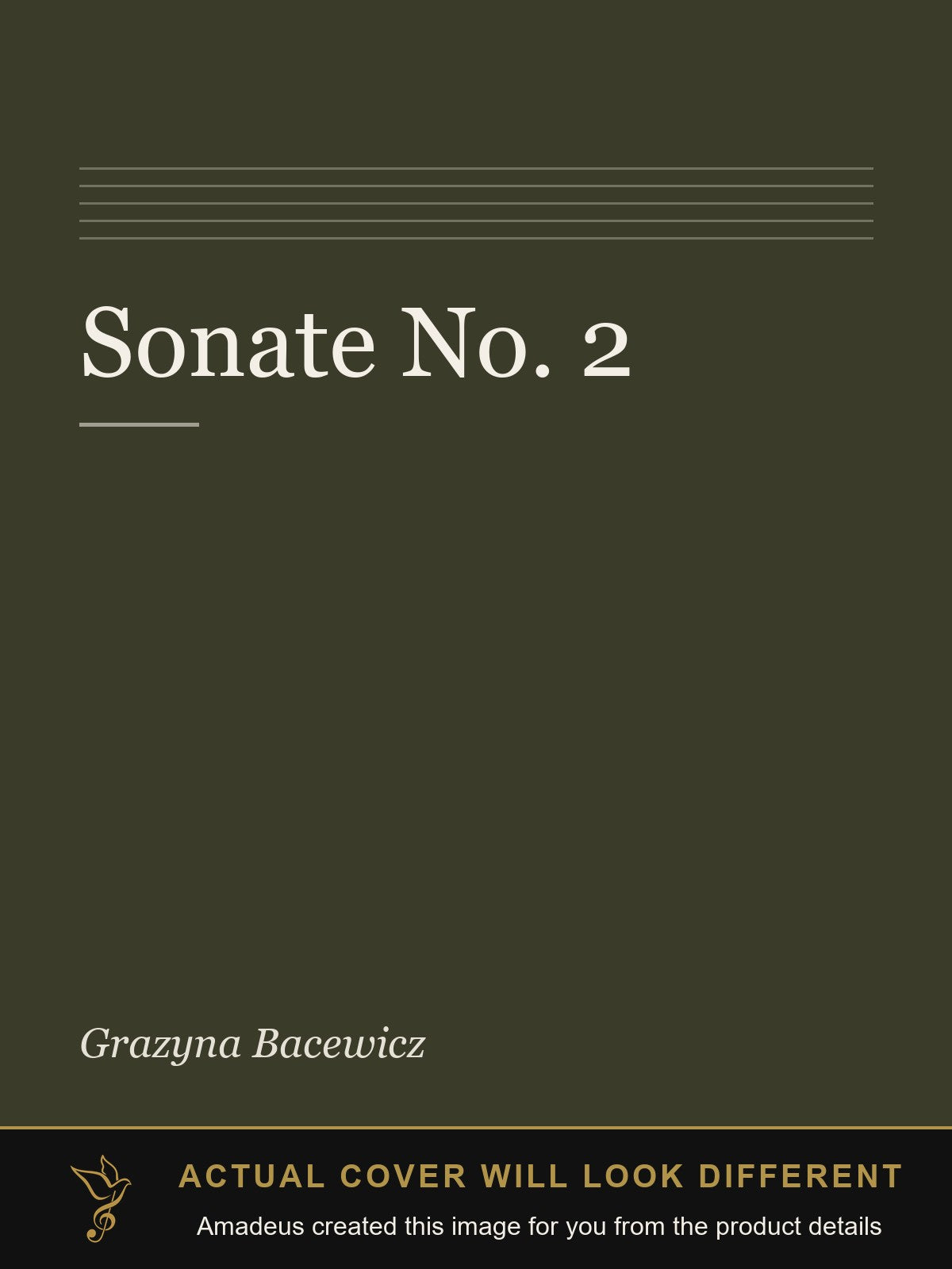 Sonate No. 2 - Amadeus created this image from the product details; the actual cover will look different