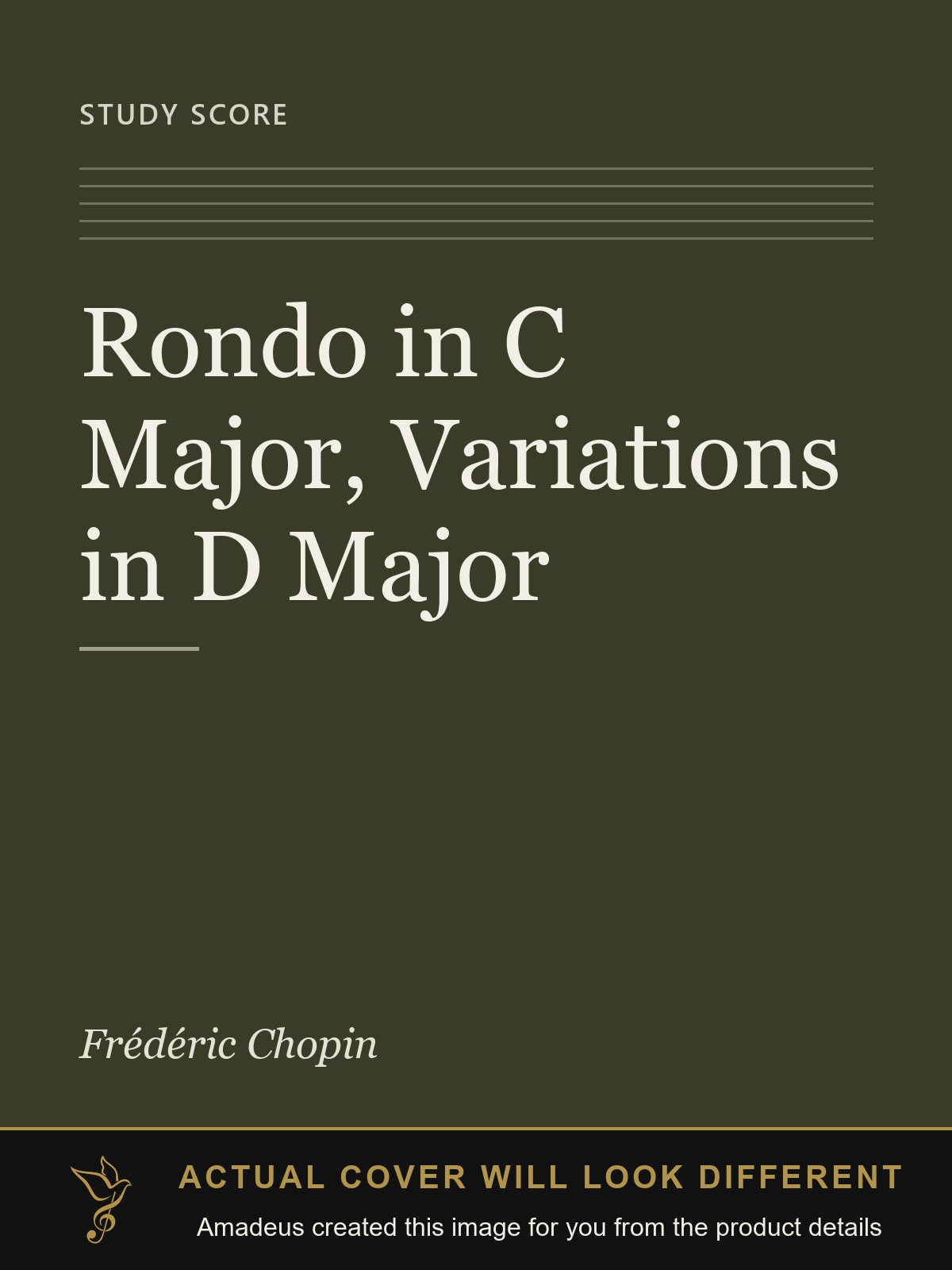 Rondo in C Major, Variations in D Major - Amadeus created this image from the product details; the actual cover will look different