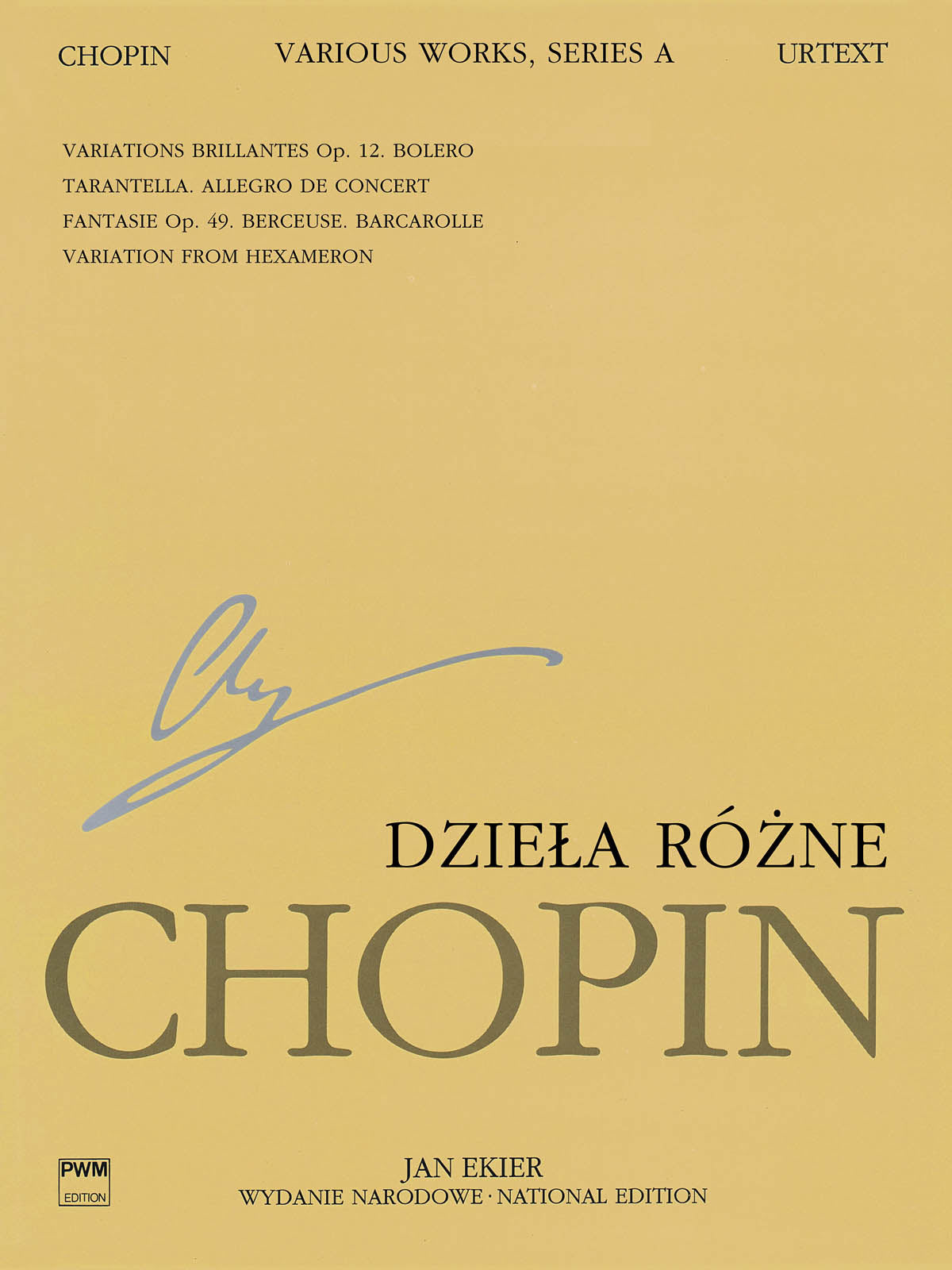 Product Cover for Various Works for Piano, Series A