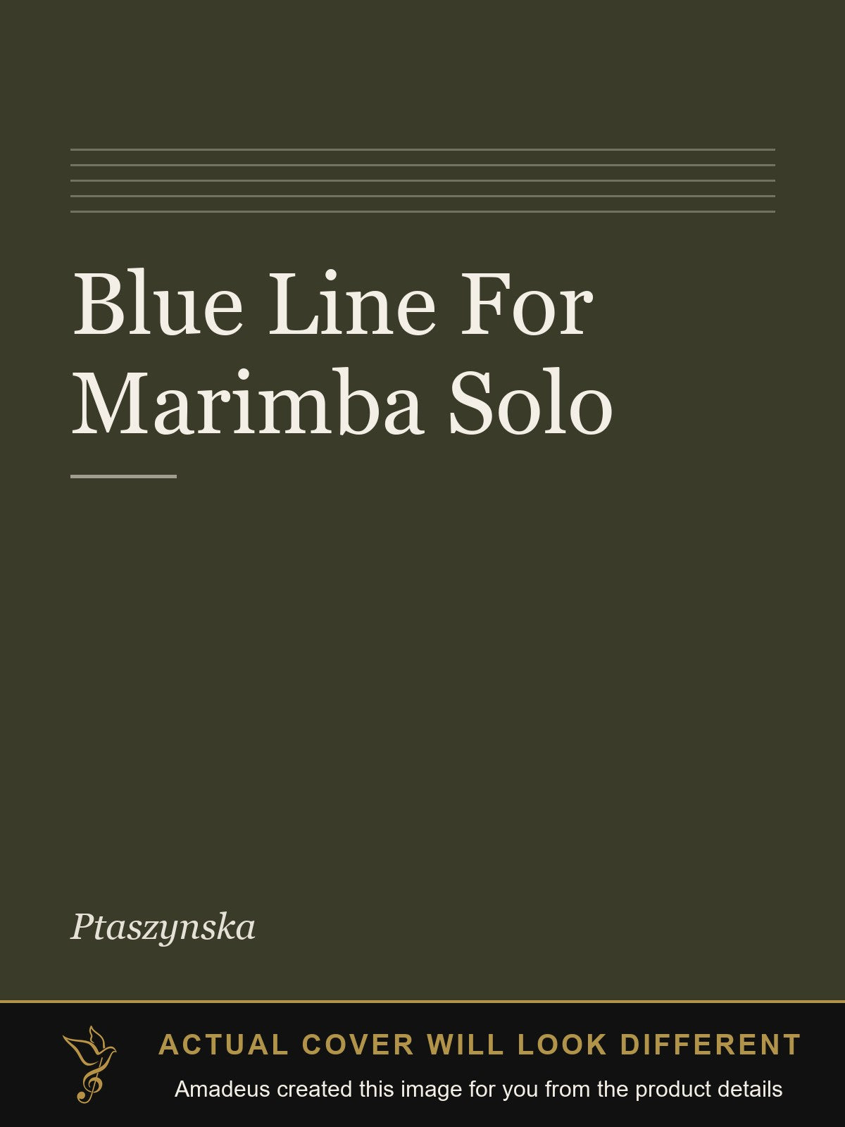 Blue Line For Marimba Solo - Amadeus created this image from the product details; the actual cover will look different