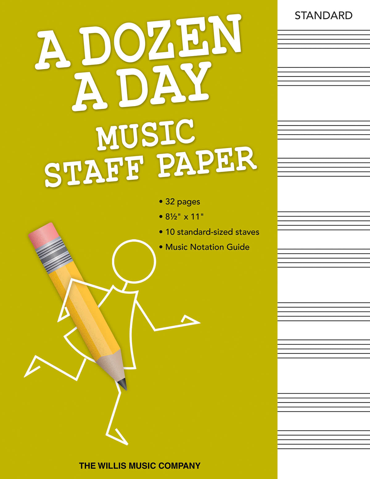 Product Cover for A Dozen a Day – Music Staff Paper