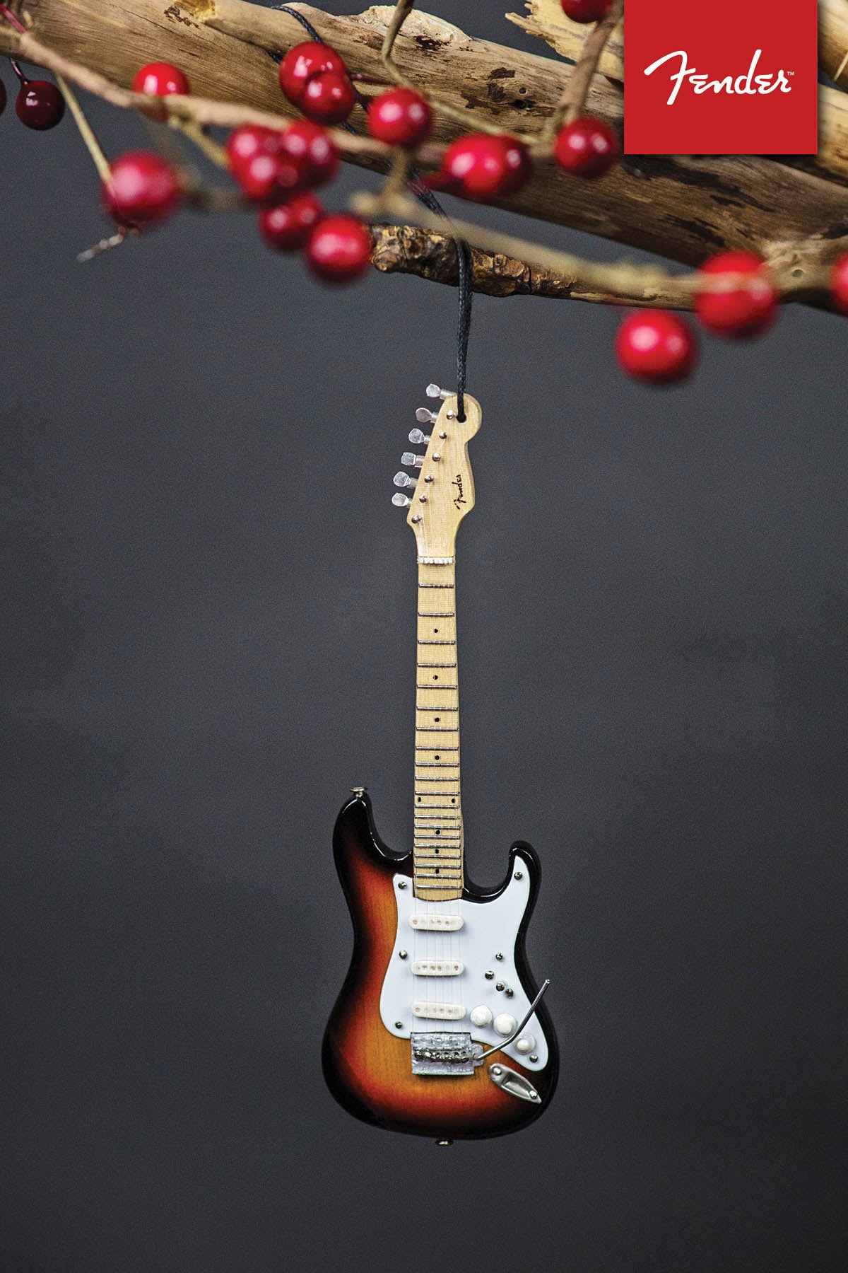 Product Cover for Fender Sunburst Strat – 6″ Holiday Ornament