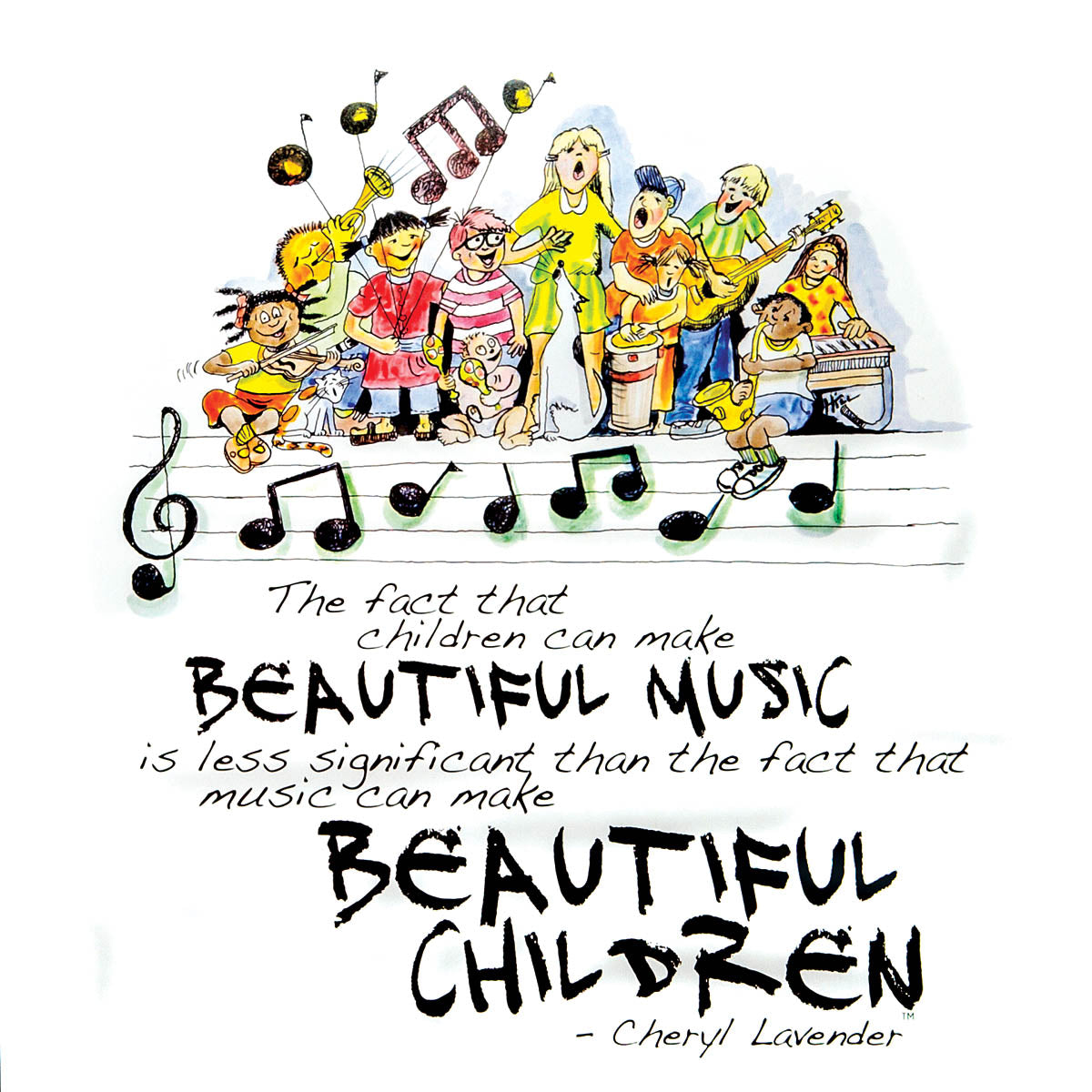 Product Cover for Beautiful Music, Beautiful Children Print