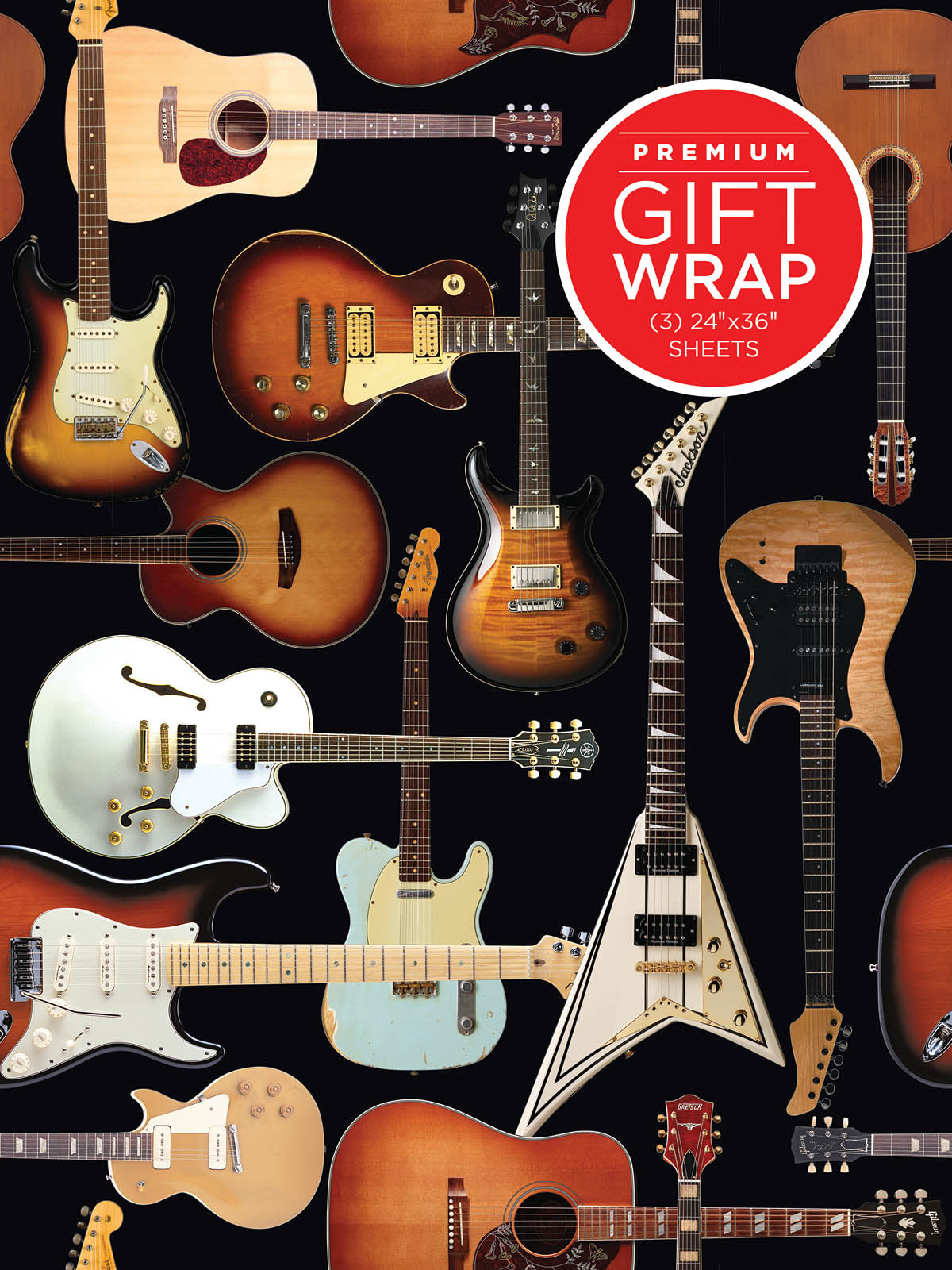 Product Cover for Hal Leonard Wrapping Paper – Guitar Collage Theme