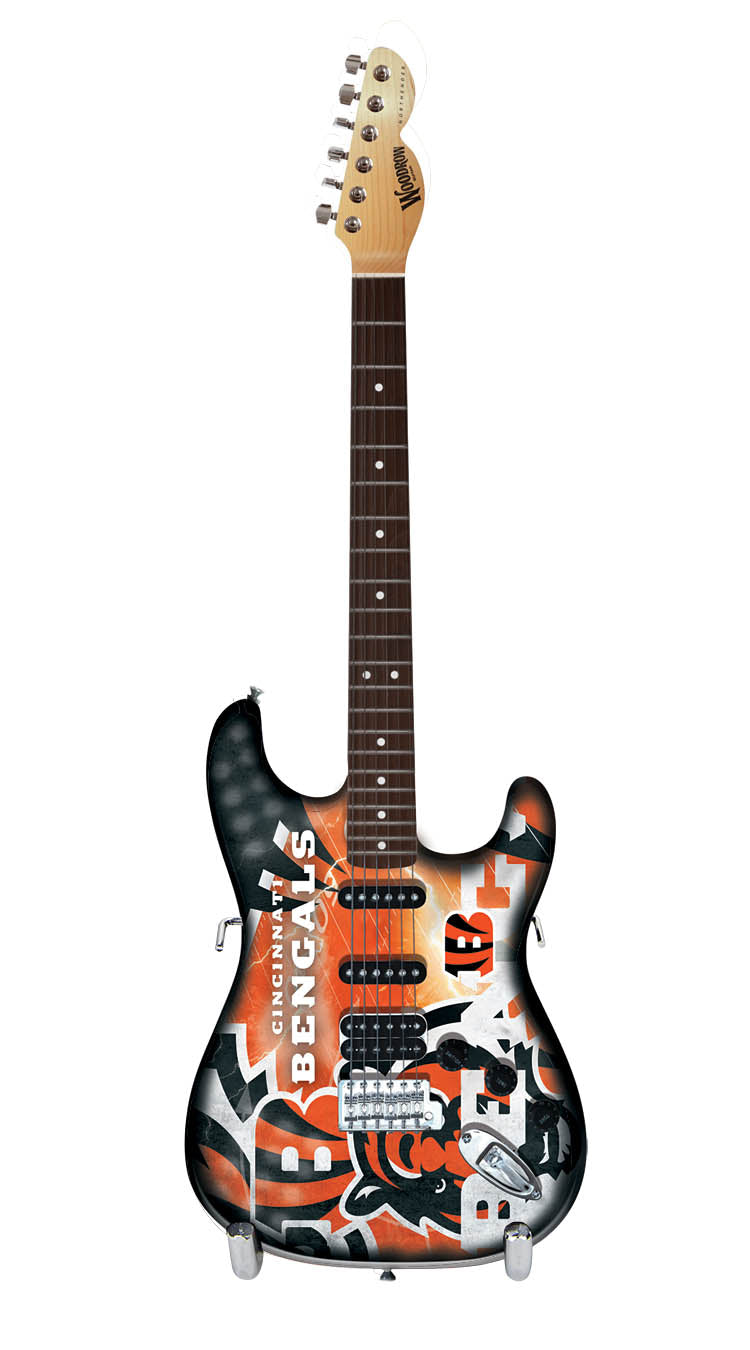 Product Cover for Cincinnati Bengals 10" Collectible Mini Guitar