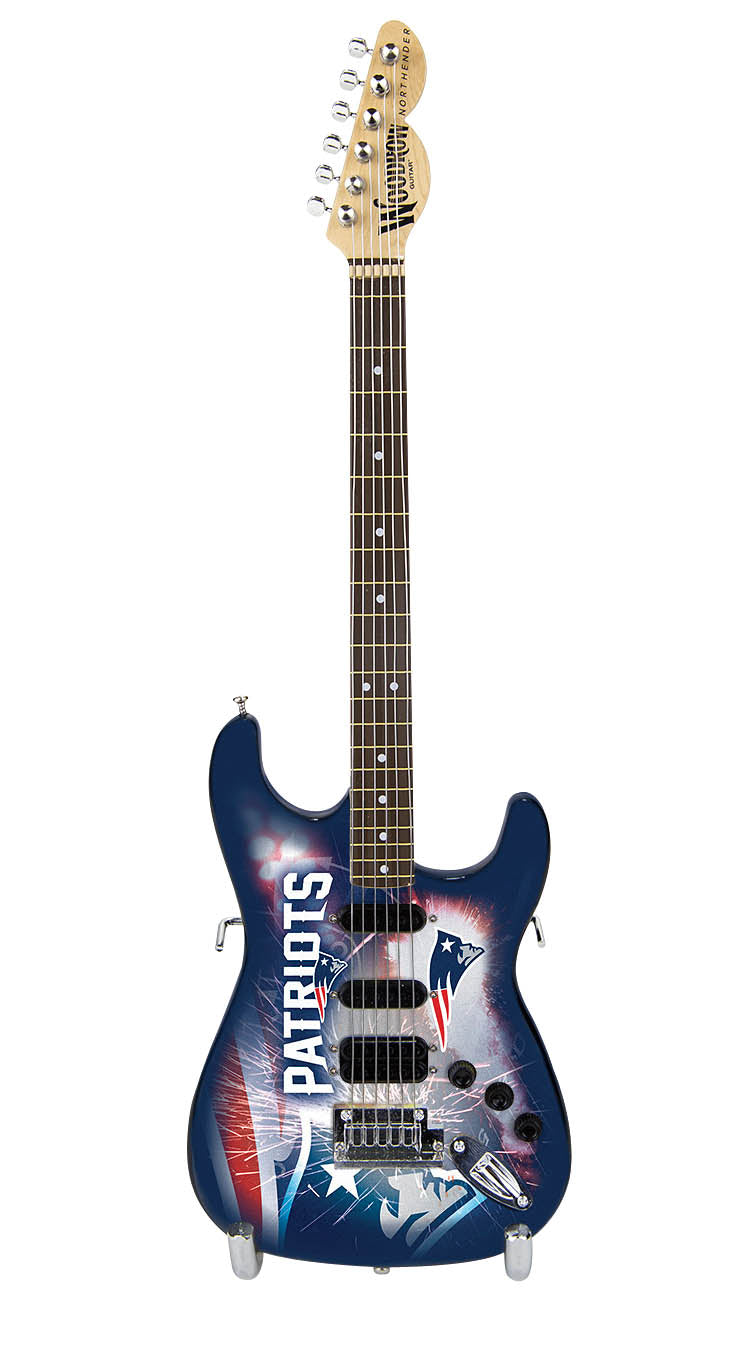 Product Cover for New England Patriots 10" Collectible Mini Guitar