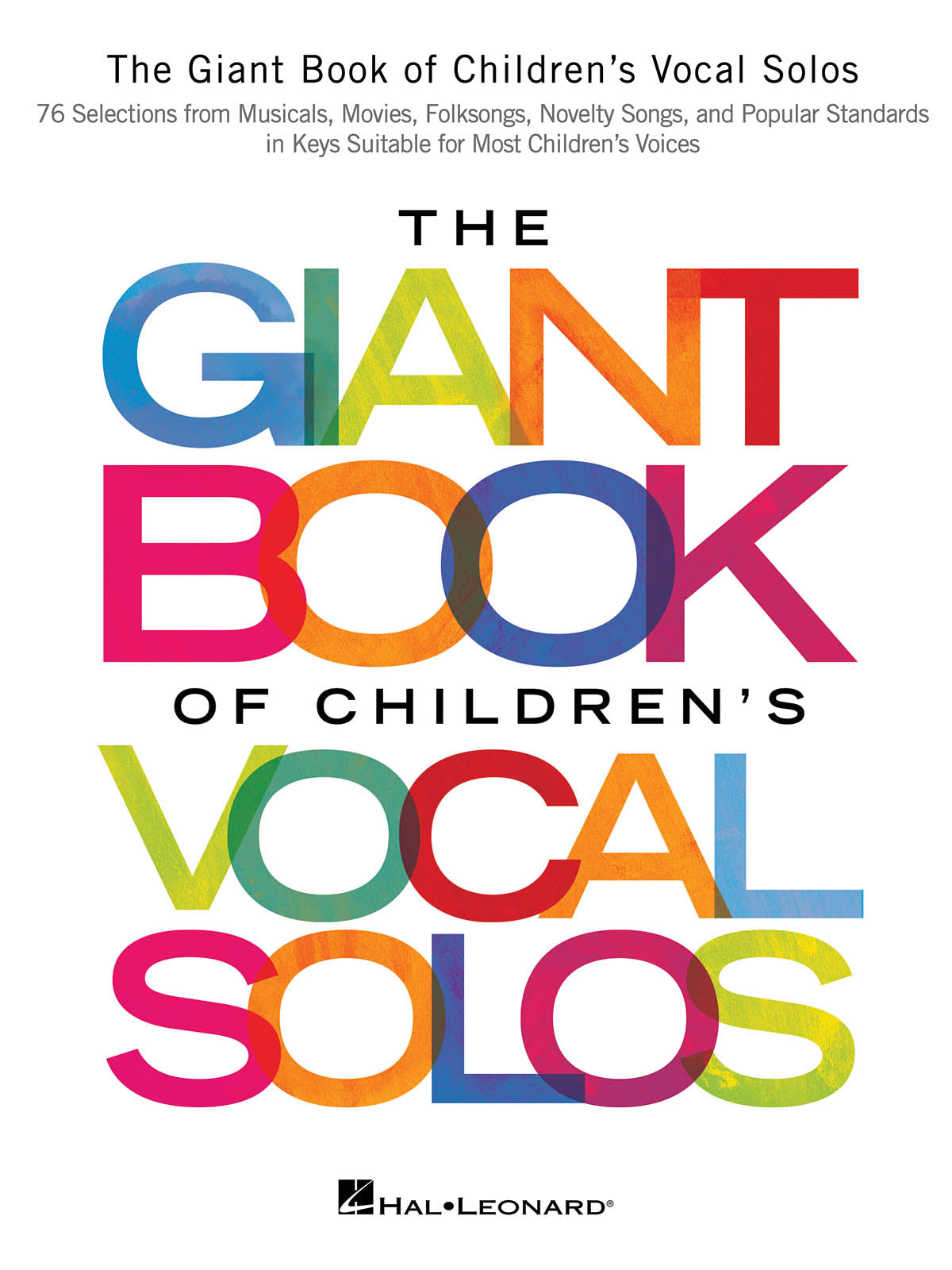 Product Cover for The Giant Book of Children's Vocal Solos