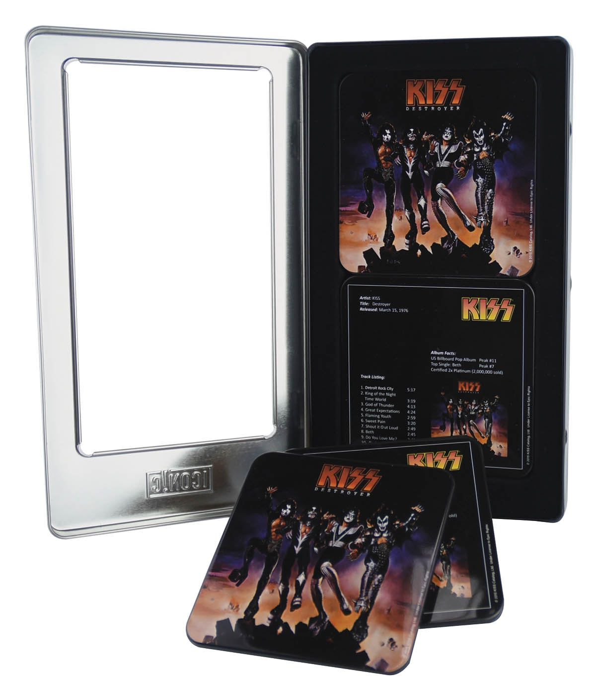 Product Cover for Kiss: Destroyer – 6-Piece Tin Coaster Set