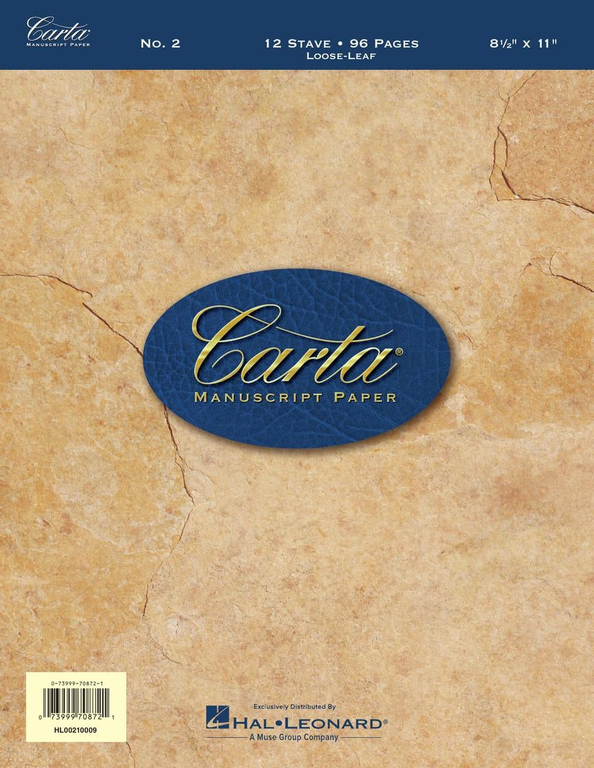 Product Cover for Carta Manuscript Paper No. 2 – Basic
