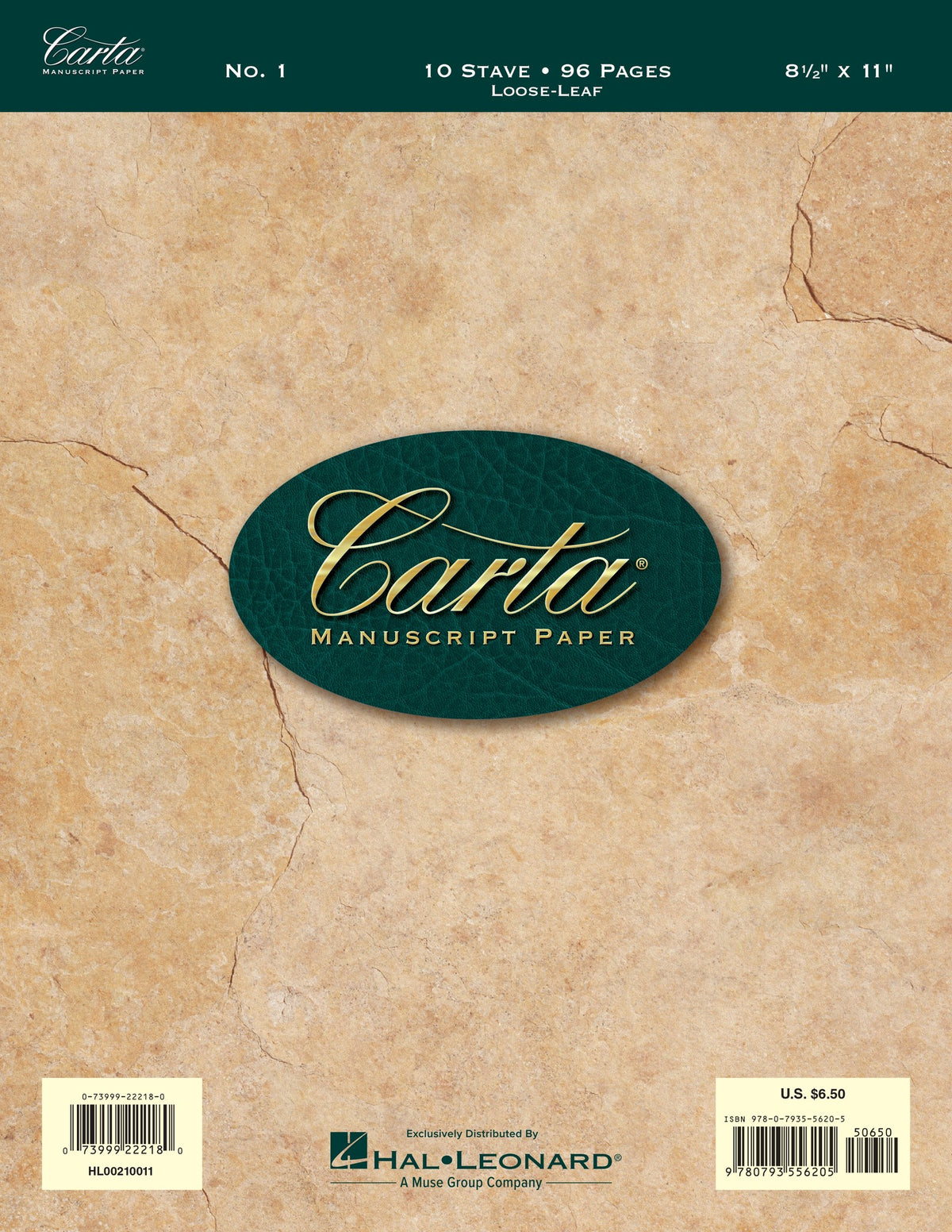 Product Cover for Carta Manuscript Paper No. 1 – Basic