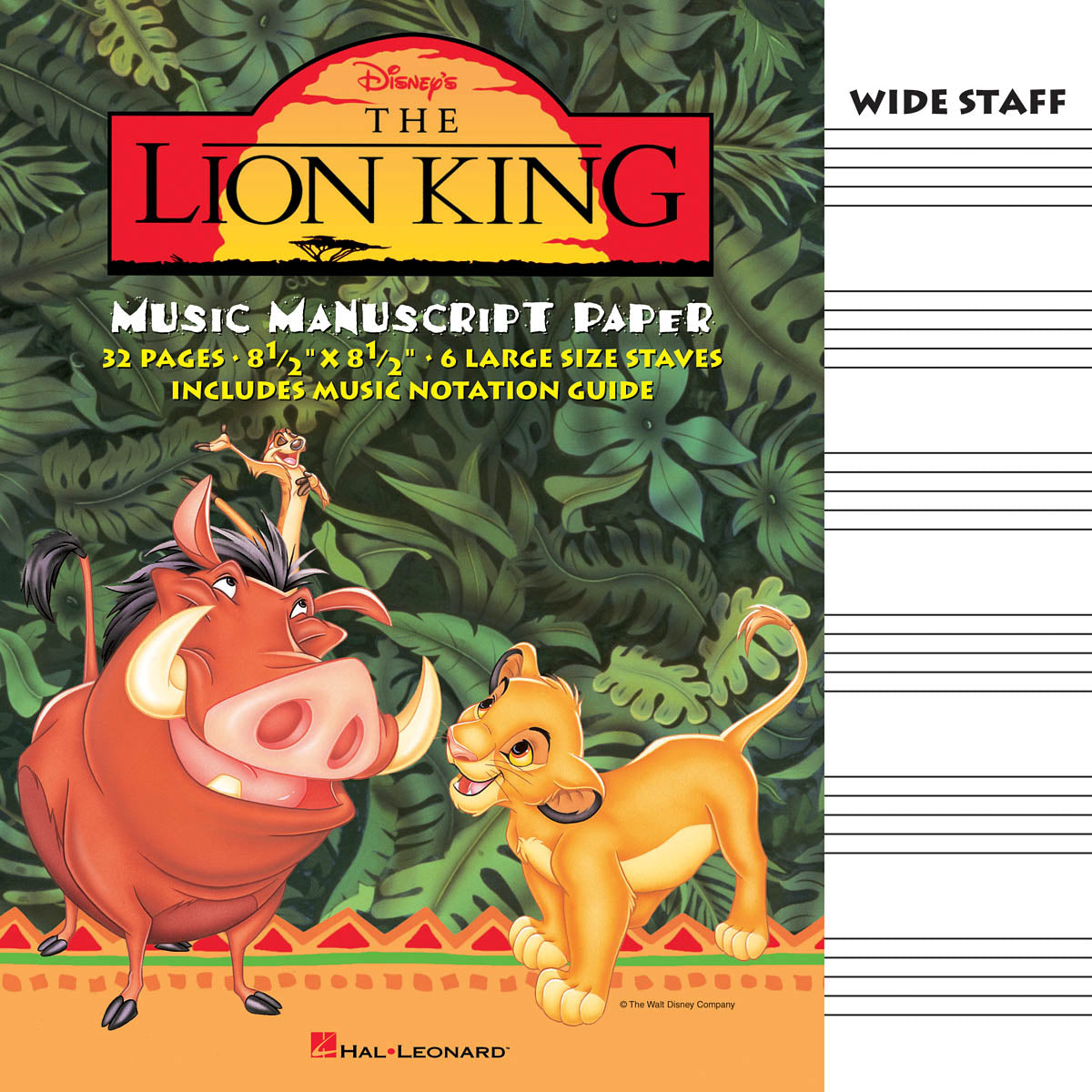 Product Cover for The Lion King Manuscript Paper