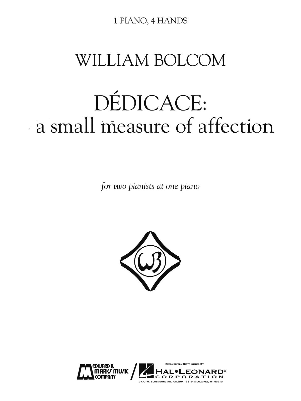 Product Cover for Dédicace – A Small Measure of Affection