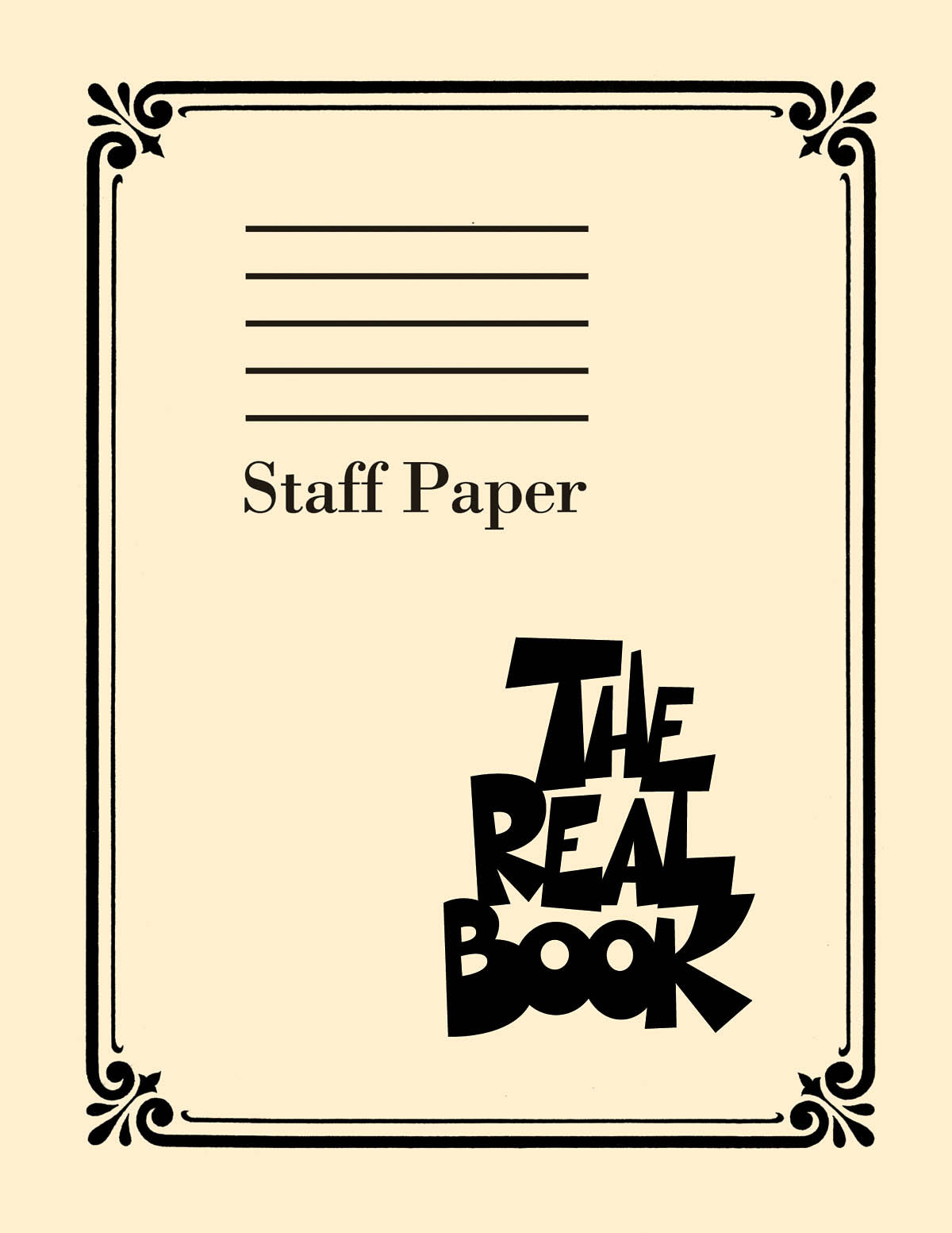 Product Cover for The Real Book – Staff Paper