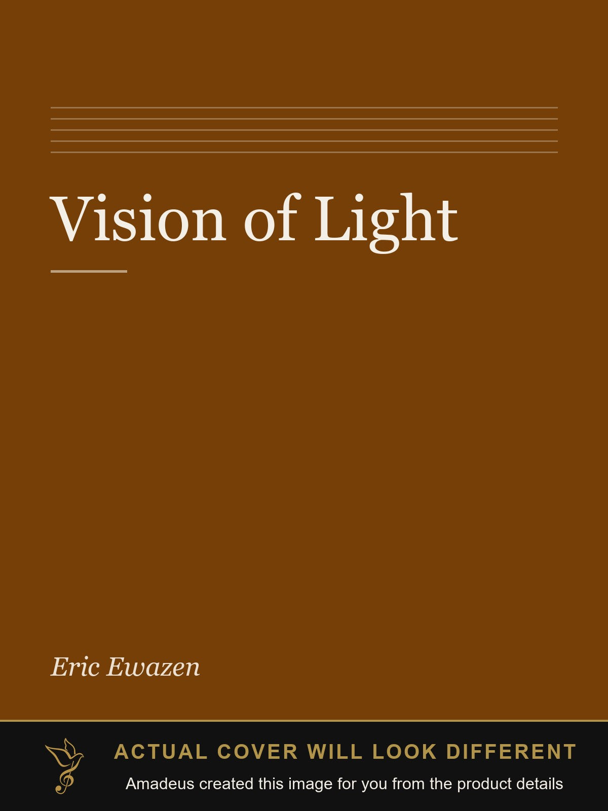 Vision of Light - Amadeus created this image from the product details; the actual cover will look different