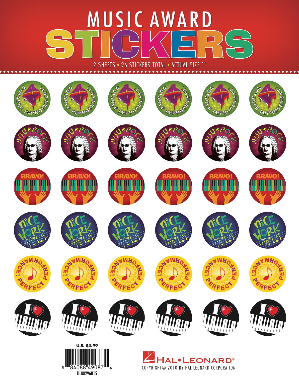 Product Cover for Music Award Stickers