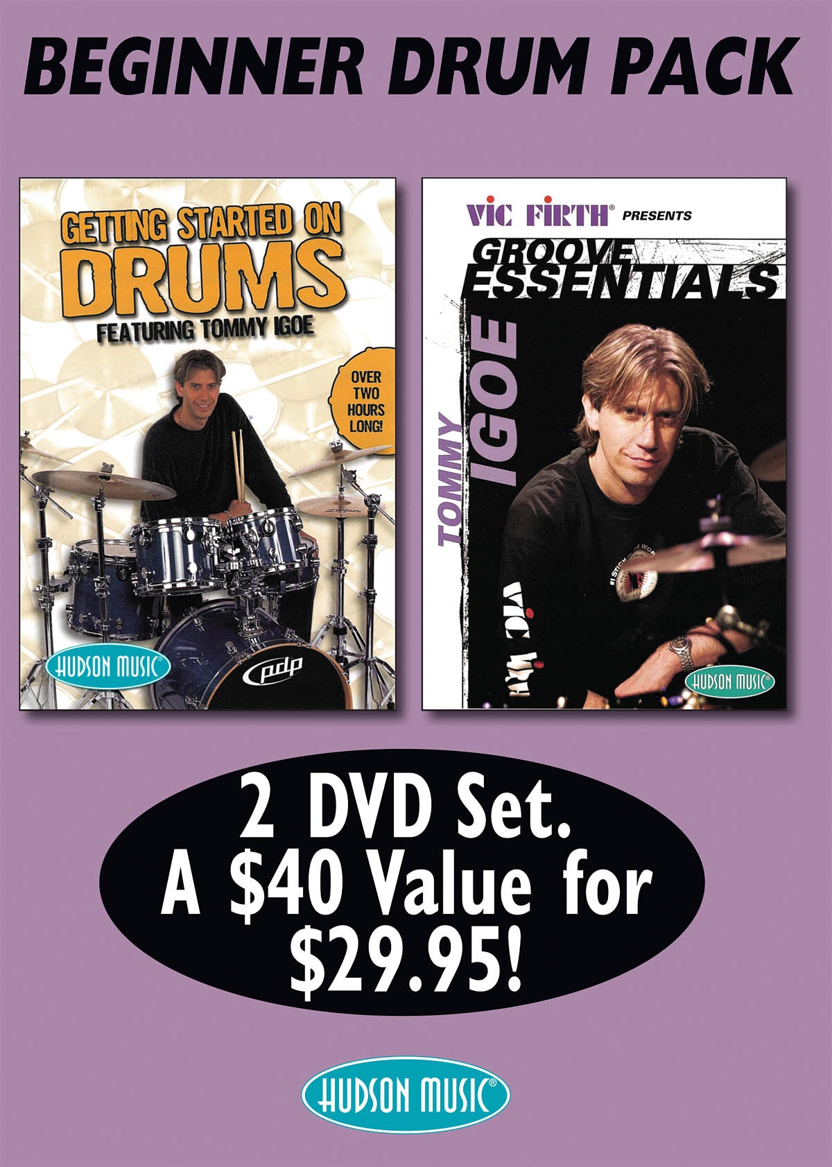 Product Cover for Tommy Igoe – Beginner Drum DVD Pack