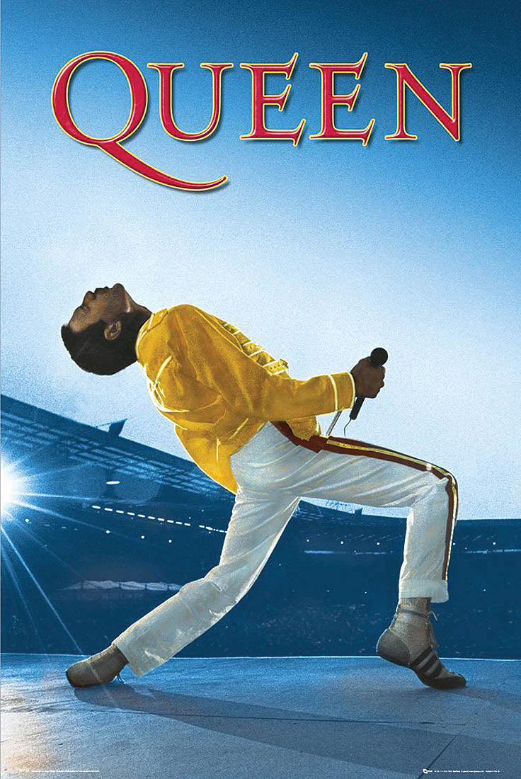 Product Cover for Queen: Freddie Live at Wembley Stadium – Wall Poster