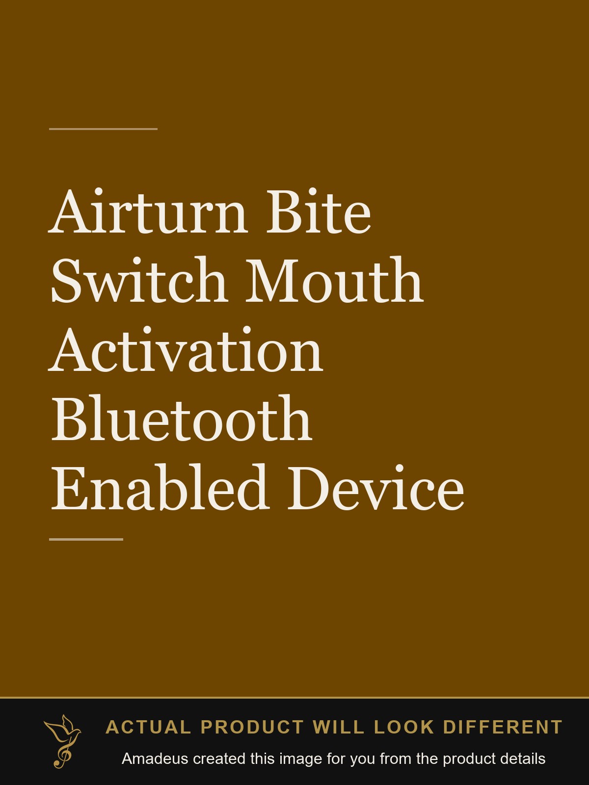 Airturn Bite Switch Mouth Activation Bluetooth Enabled Device - Amadeus created this image from the product details; the actual product will look different