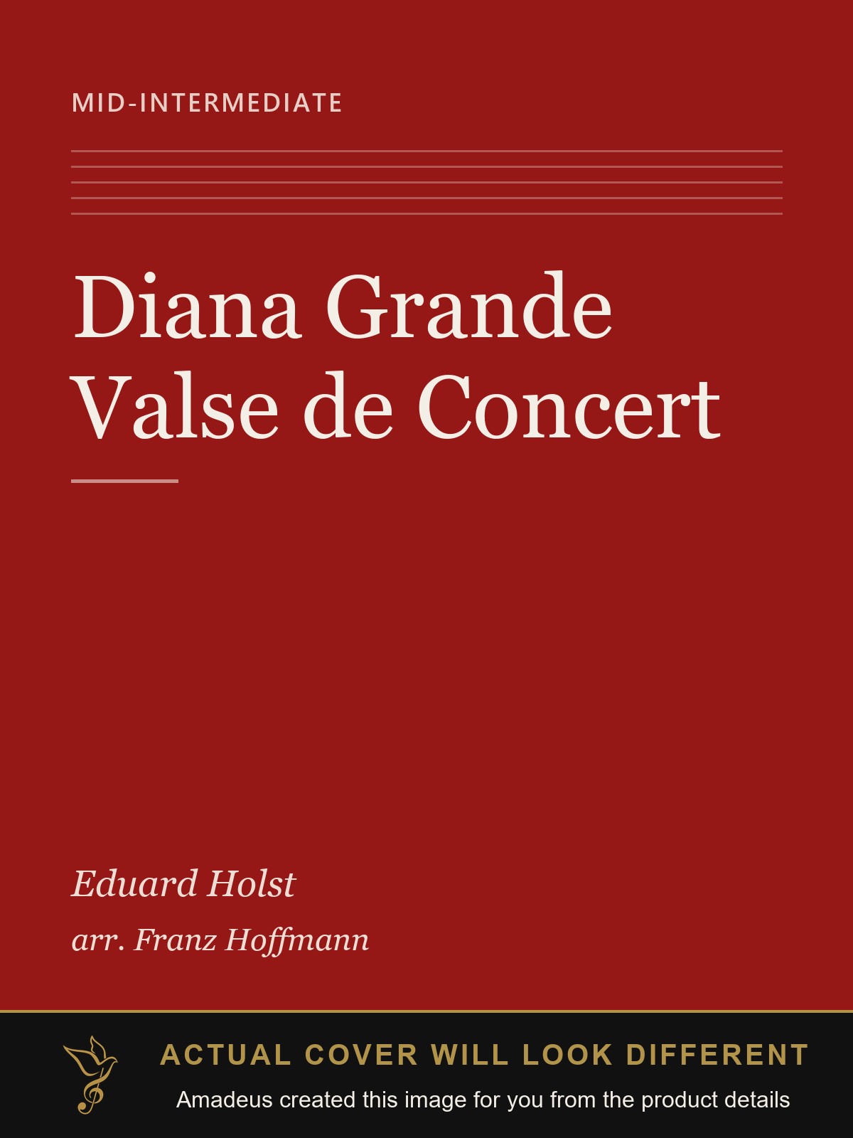 Diana Grande Valse de Concert - Amadeus created this image from the product details; the actual cover will look different