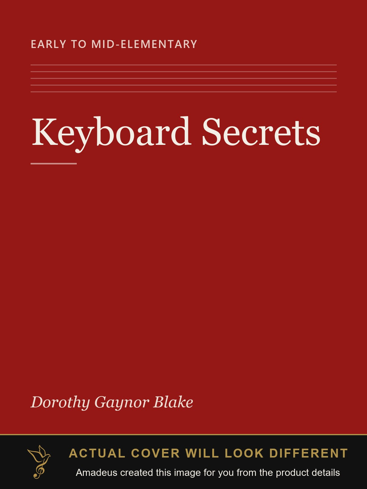 Keyboard Secrets - Amadeus created this image from the product details; the actual cover will look different