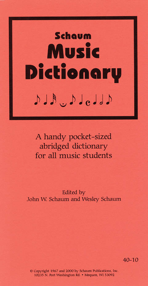 Product Cover for Music Dictionary