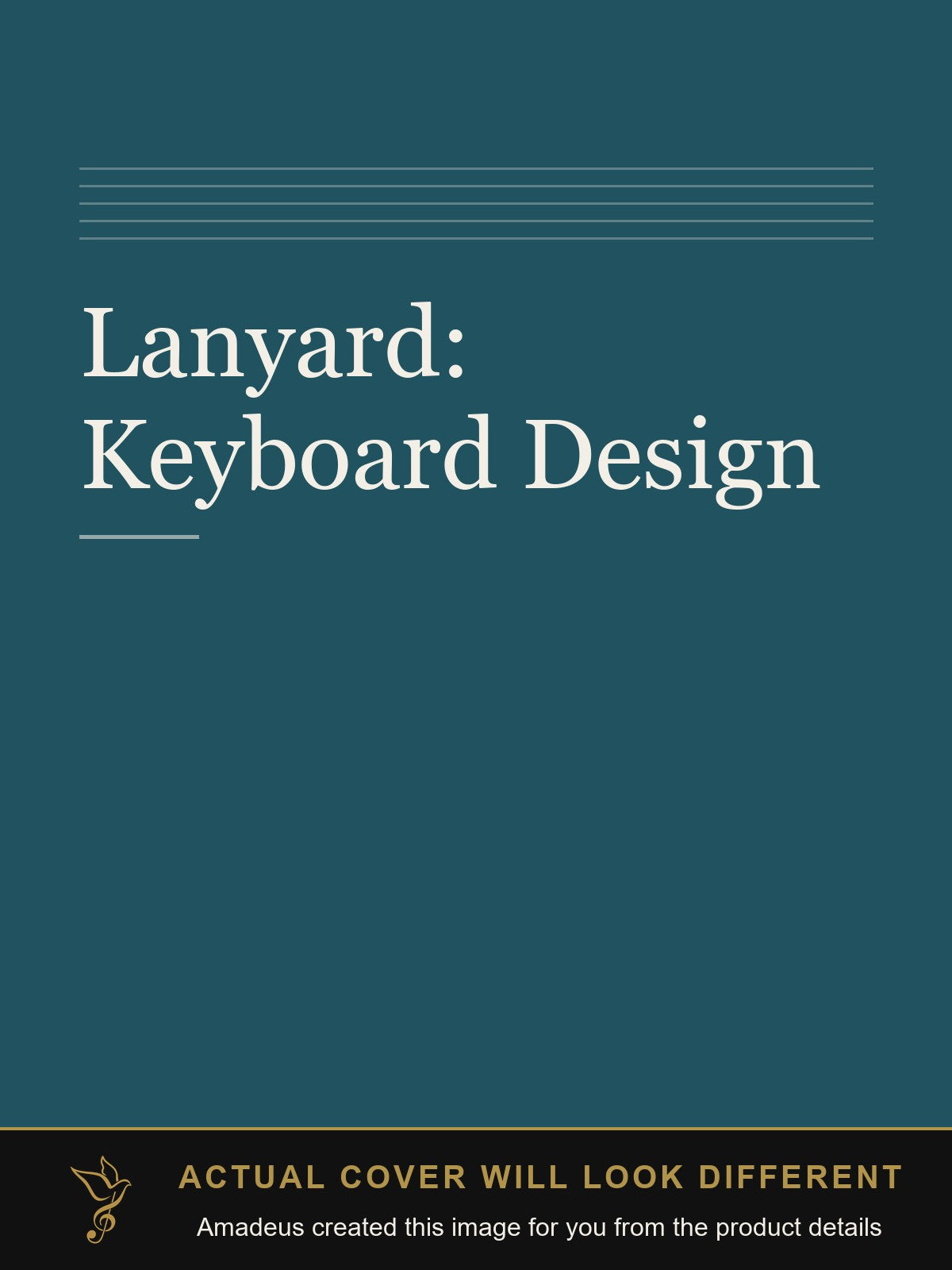 Lanyard: Keyboard Design - Amadeus created this image from the product details; the actual cover will look different