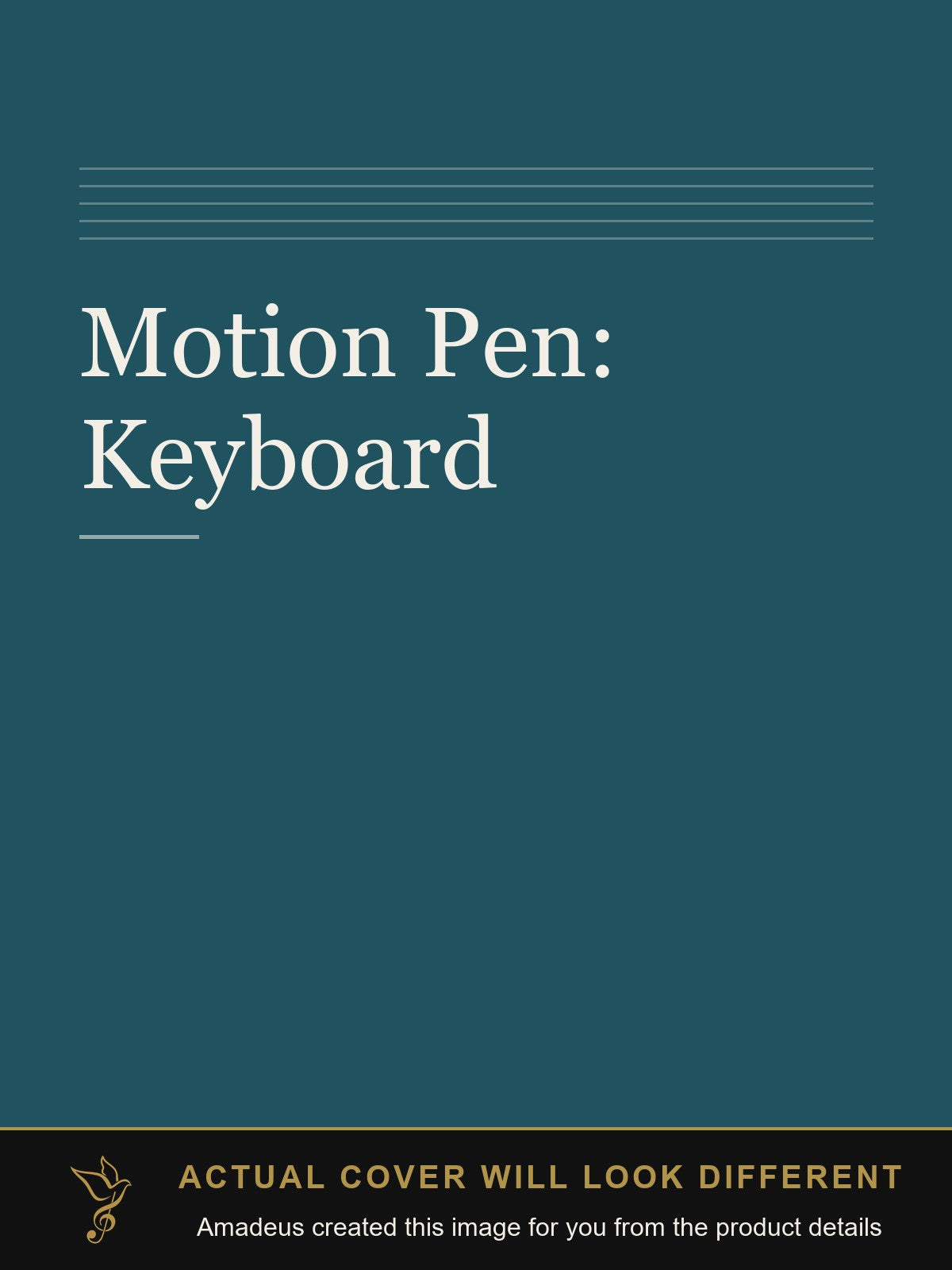 Motion Pen: Keyboard - Amadeus created this image from the product details; the actual cover will look different