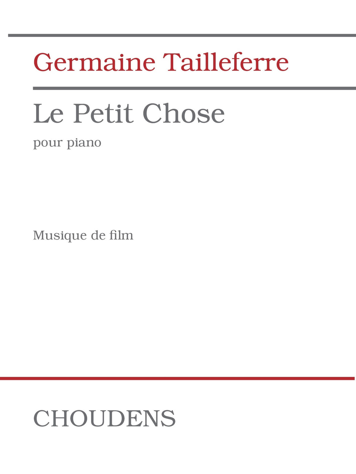 Product Cover for Le Petit Chose (Film Music)
