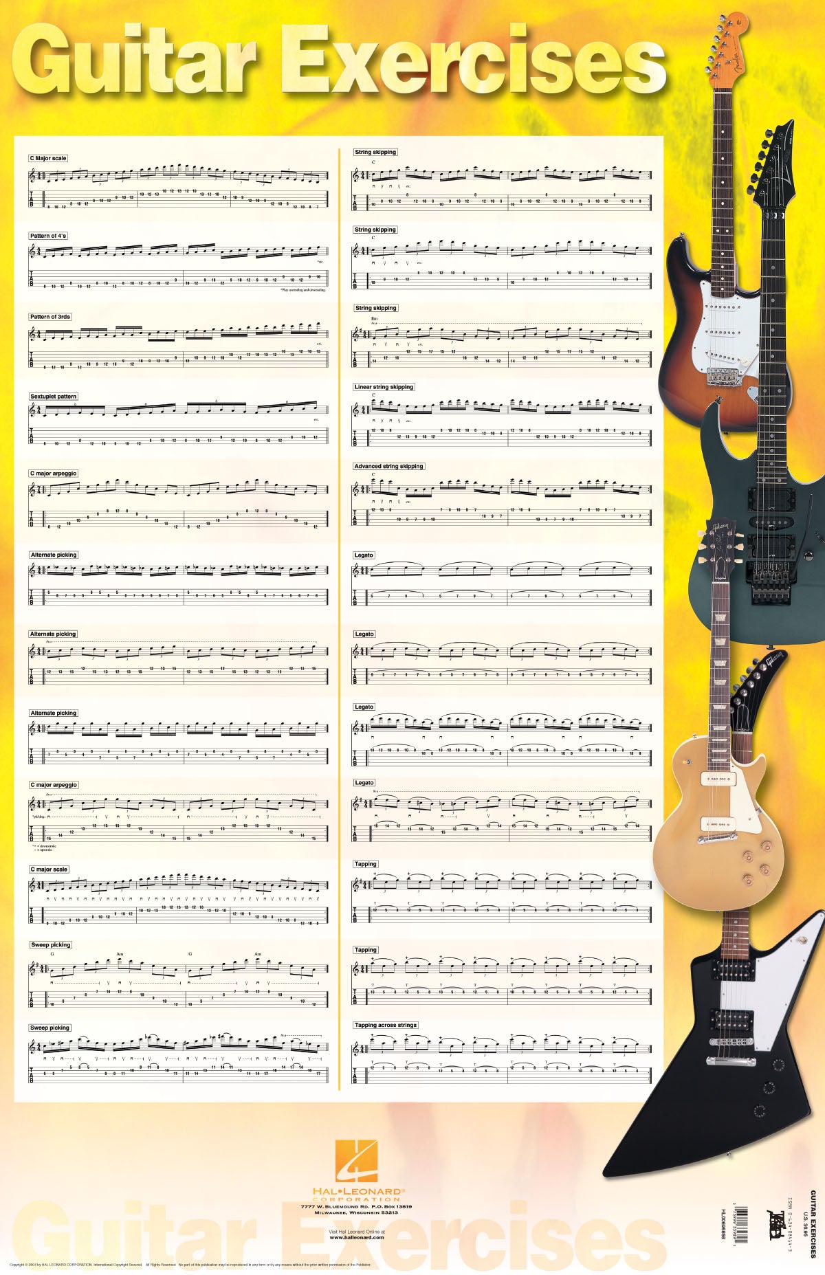 Product Cover for Guitar Exercises Poster